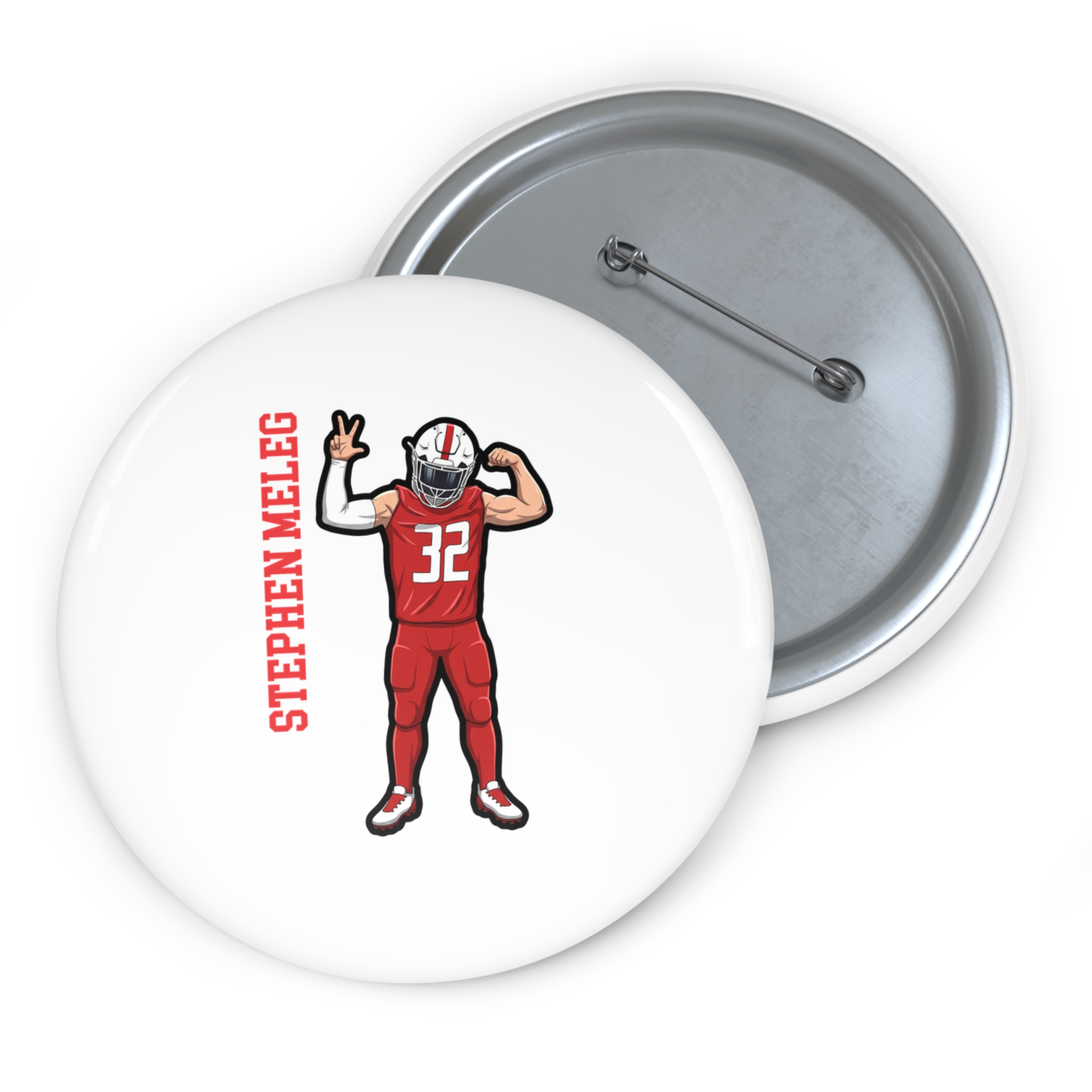 Game Day Pin — character_name_vertical in Classic