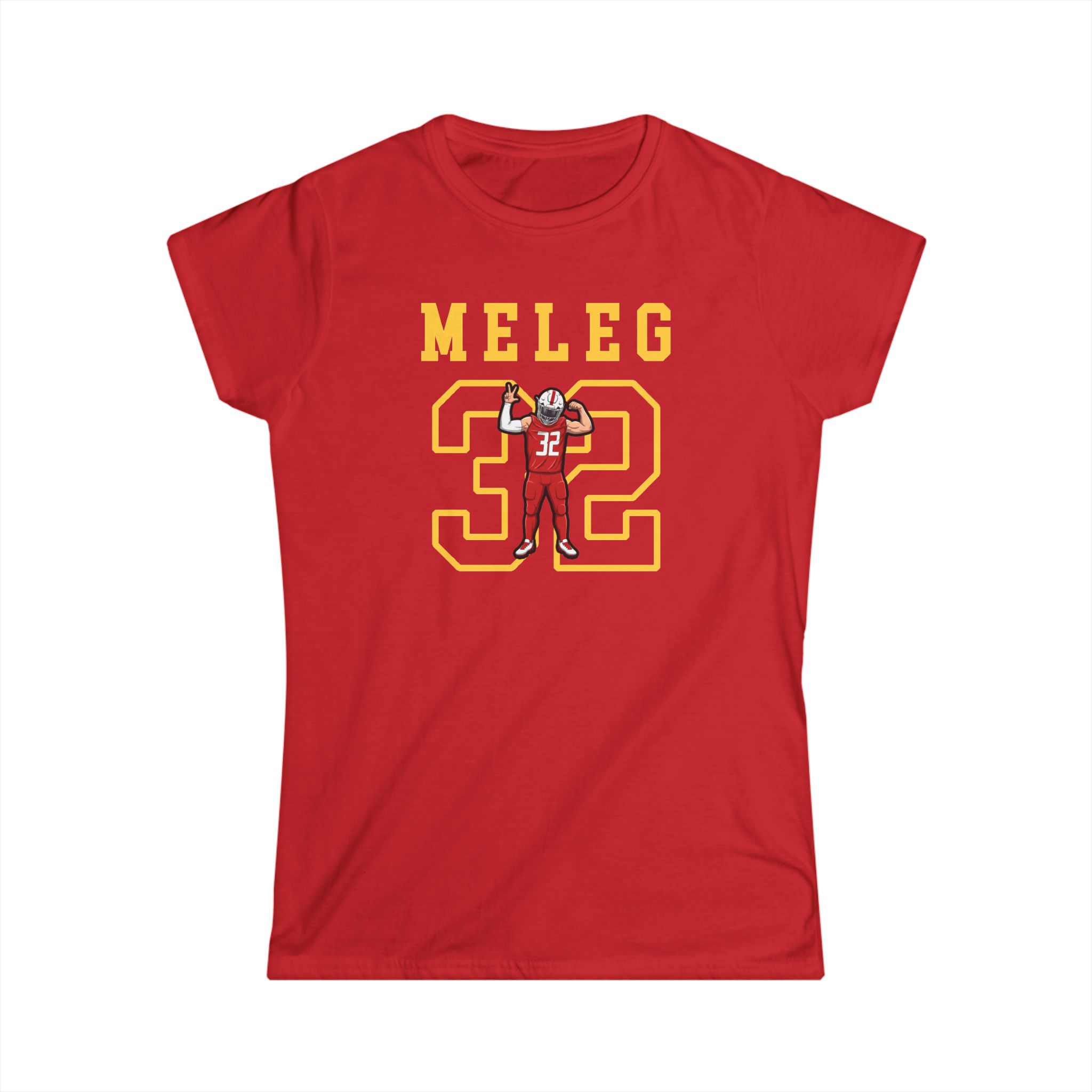 Women's Softstyle Tee — character_shirsey in Red