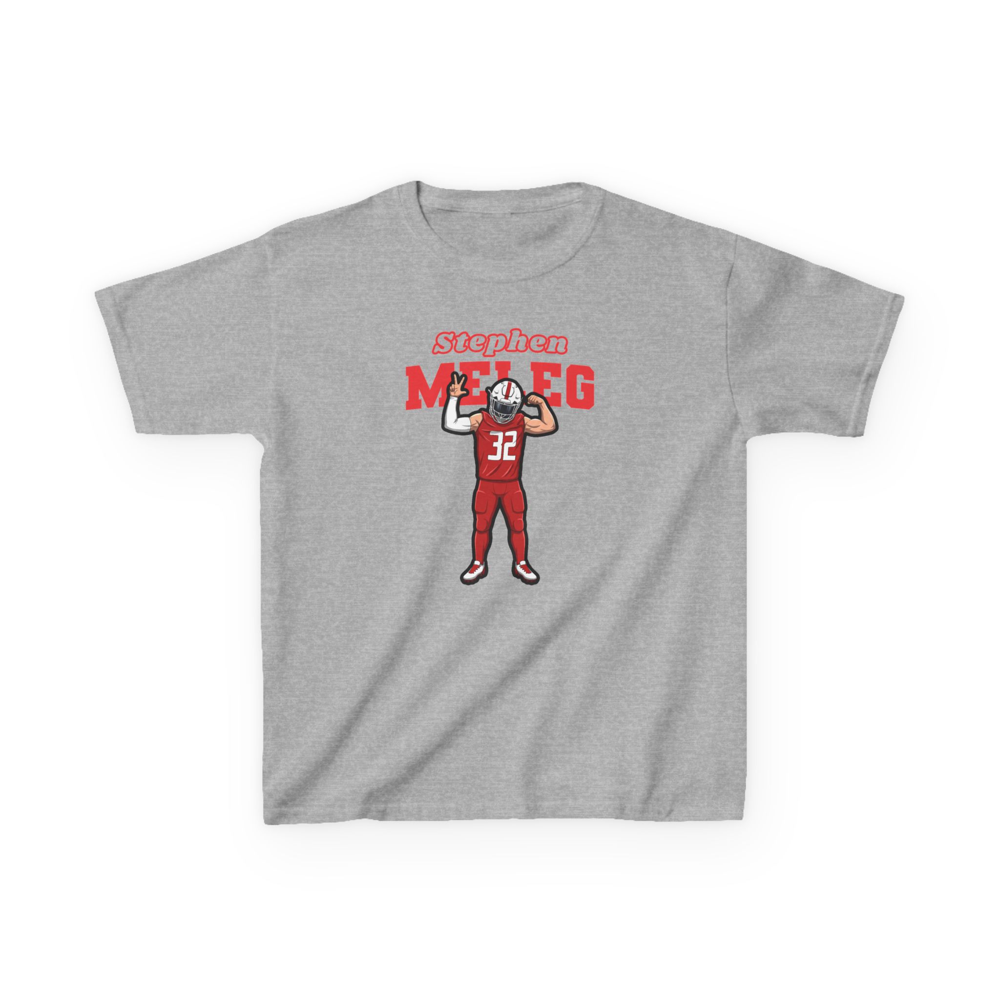 Youth Tee — character_name_arch in Grey