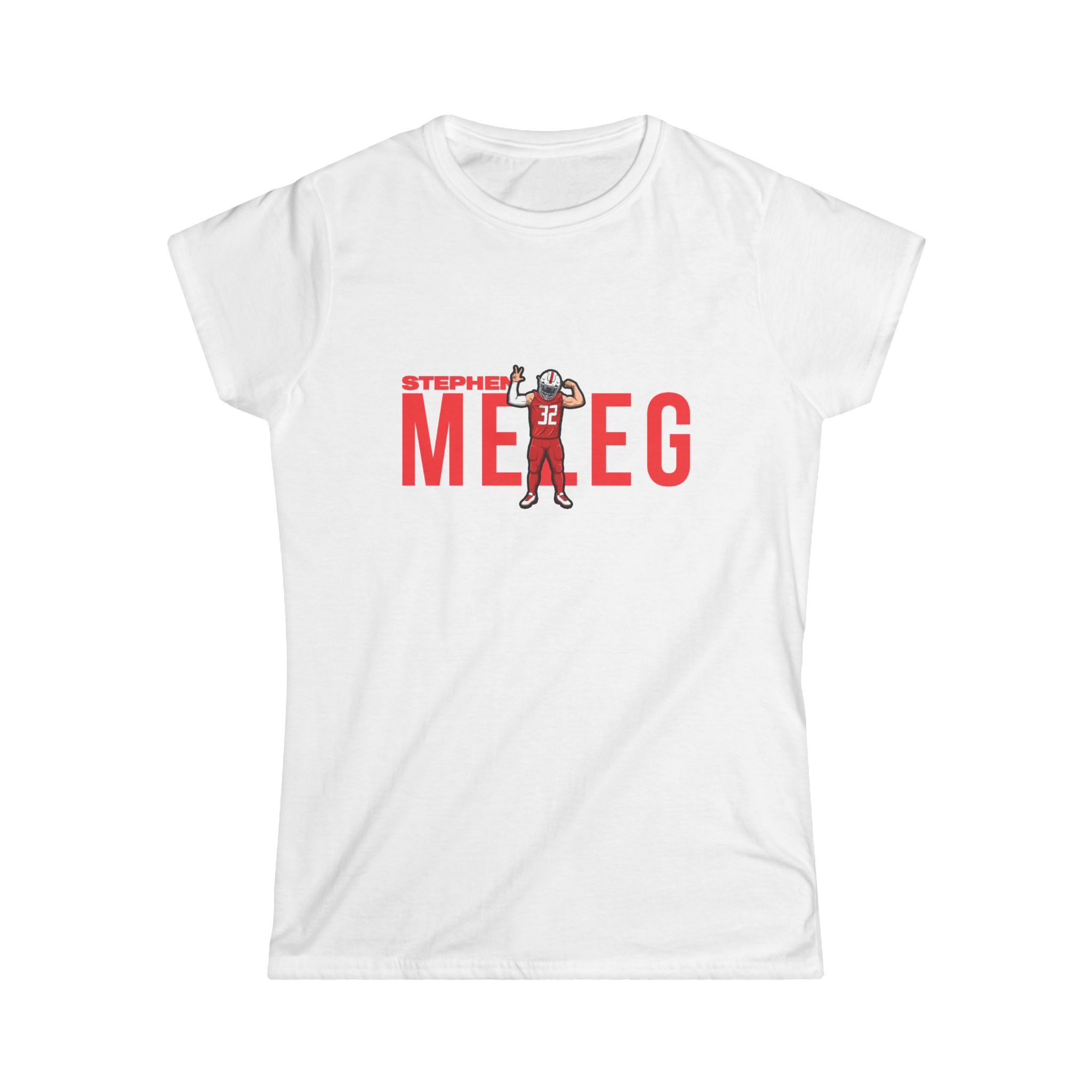 Women's Softstyle Tee — character_player_name in White