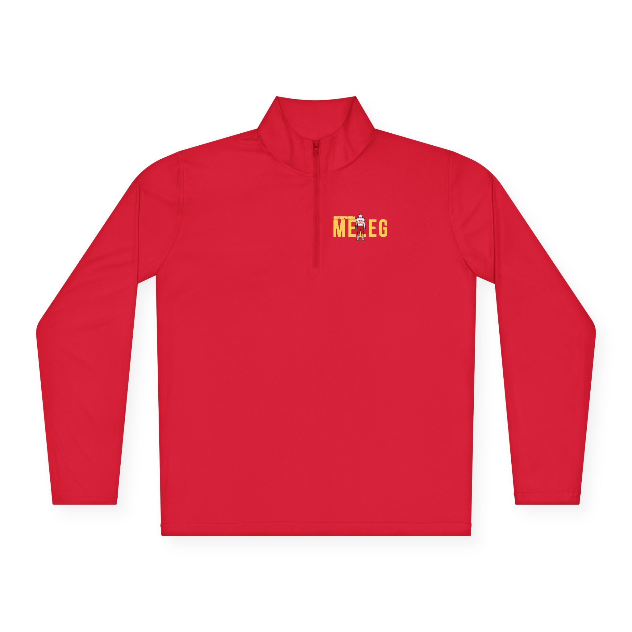Q-Zip Pullover — character_player_name in Red