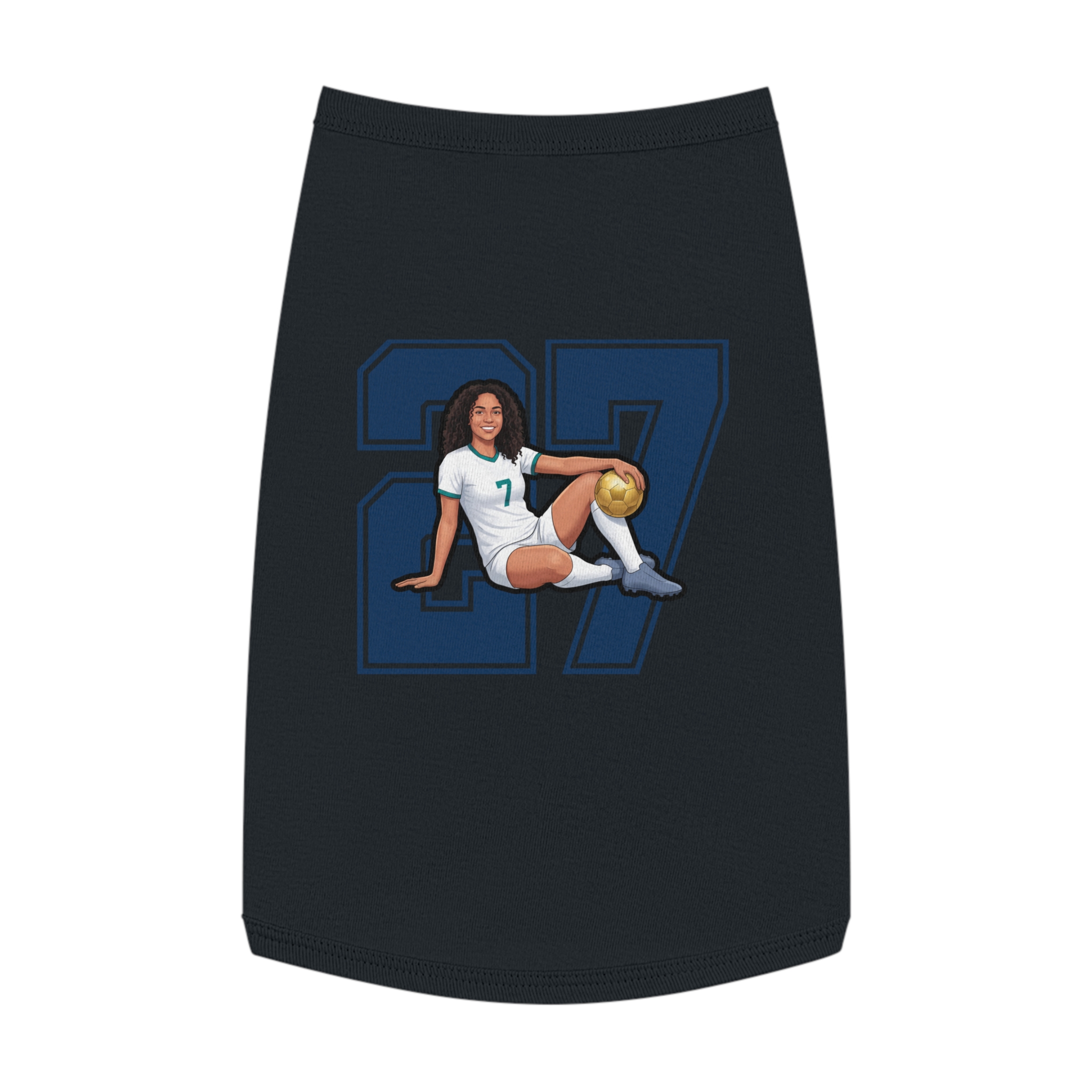 Pet Tank Top — character_number in White