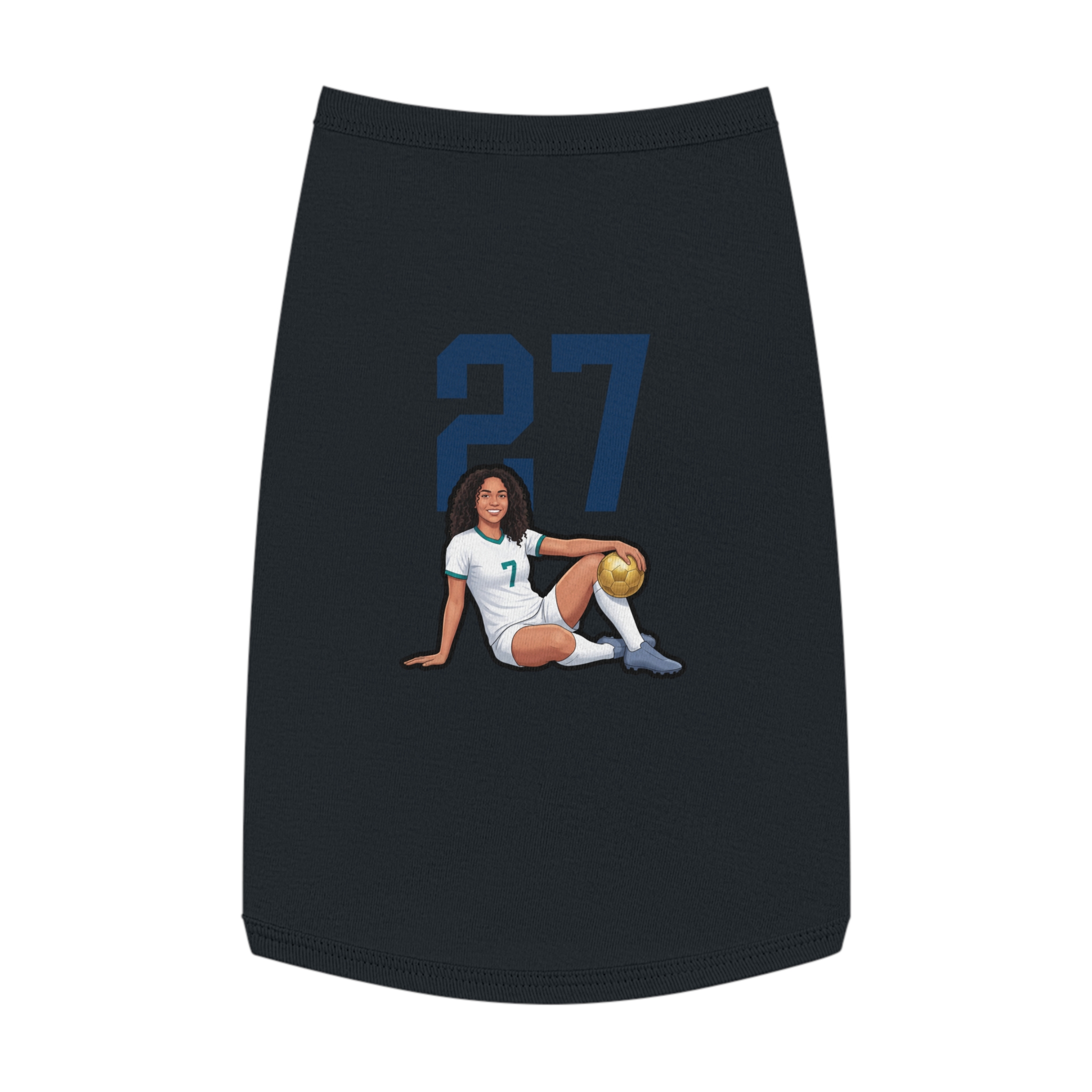 Pet Tank Top — character_number_top in Black