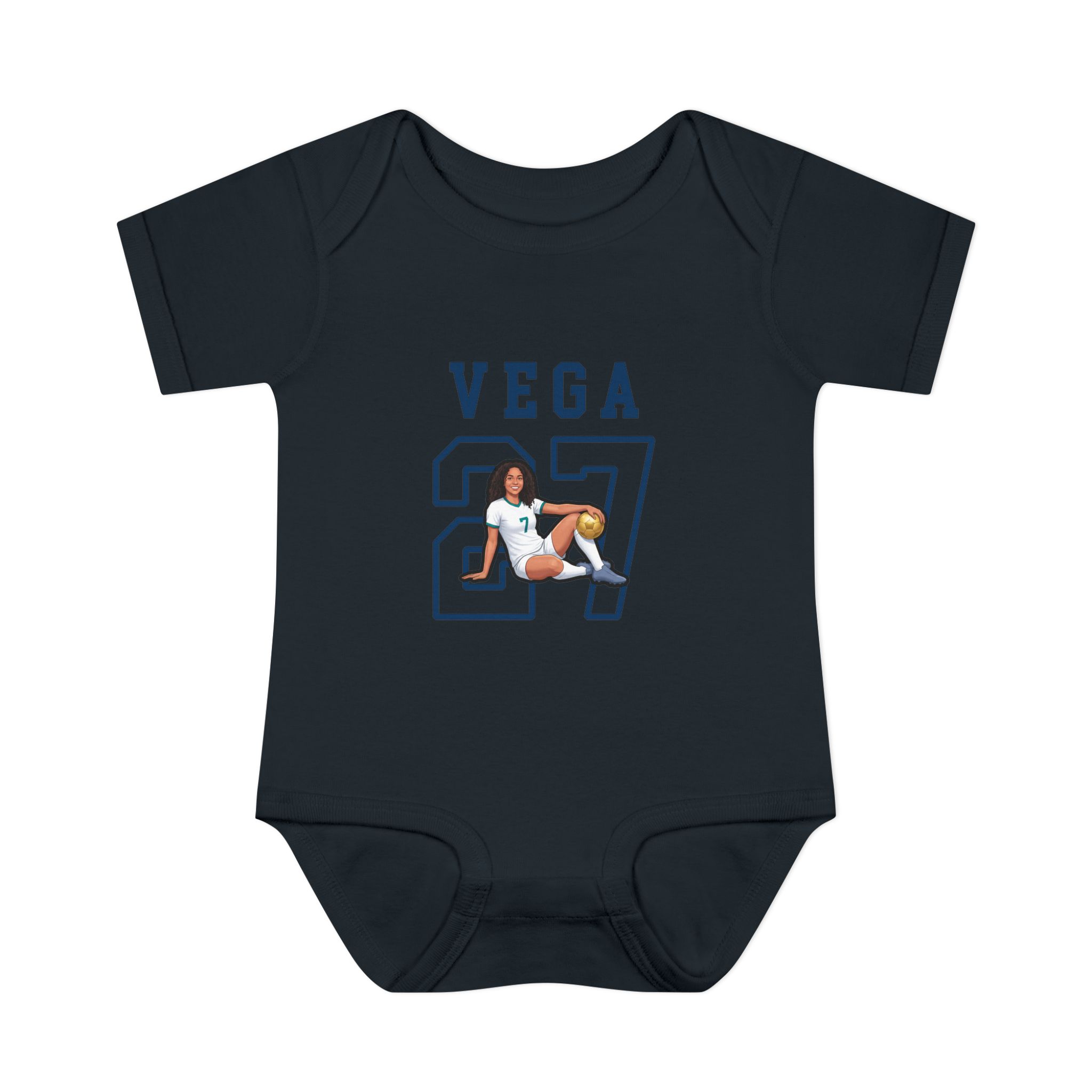 Baby Onesie — character_shirsey in Black