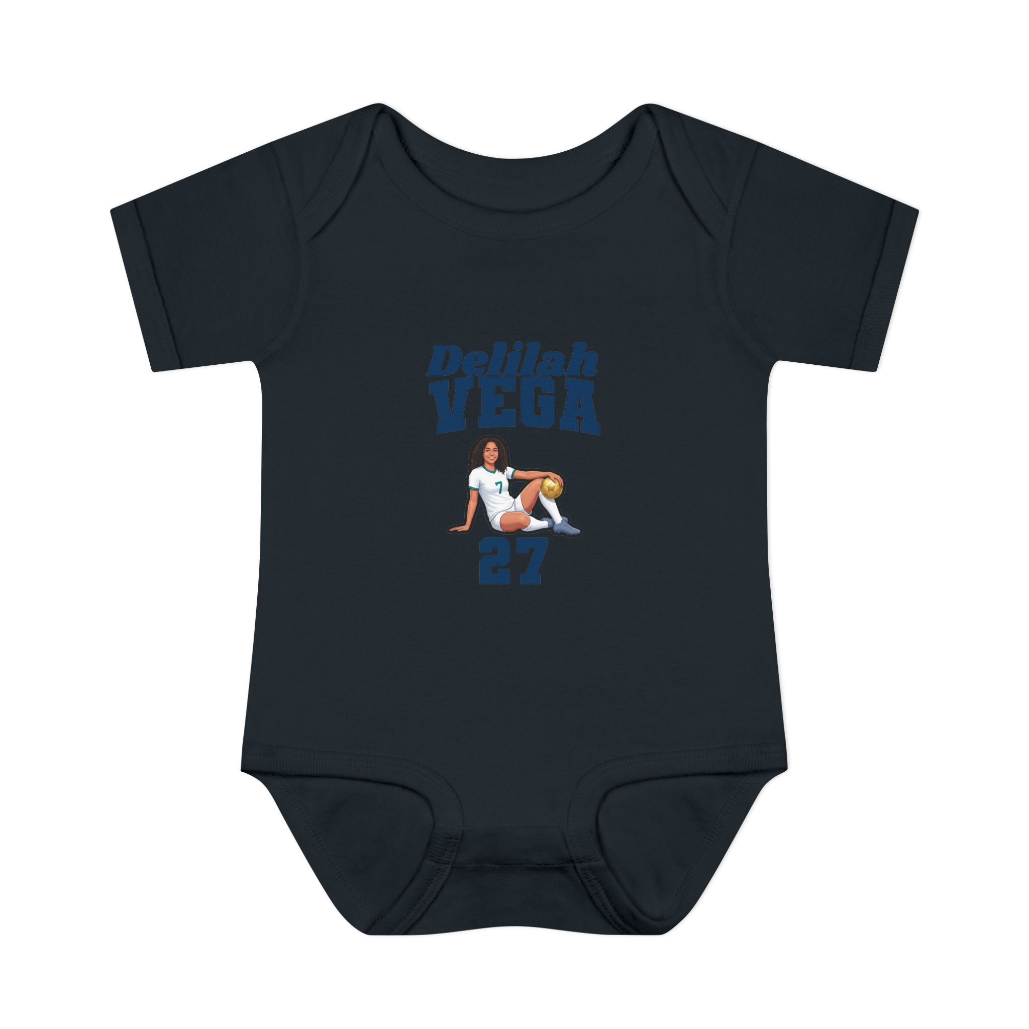 Baby Onesie — character_signature_arch in Black