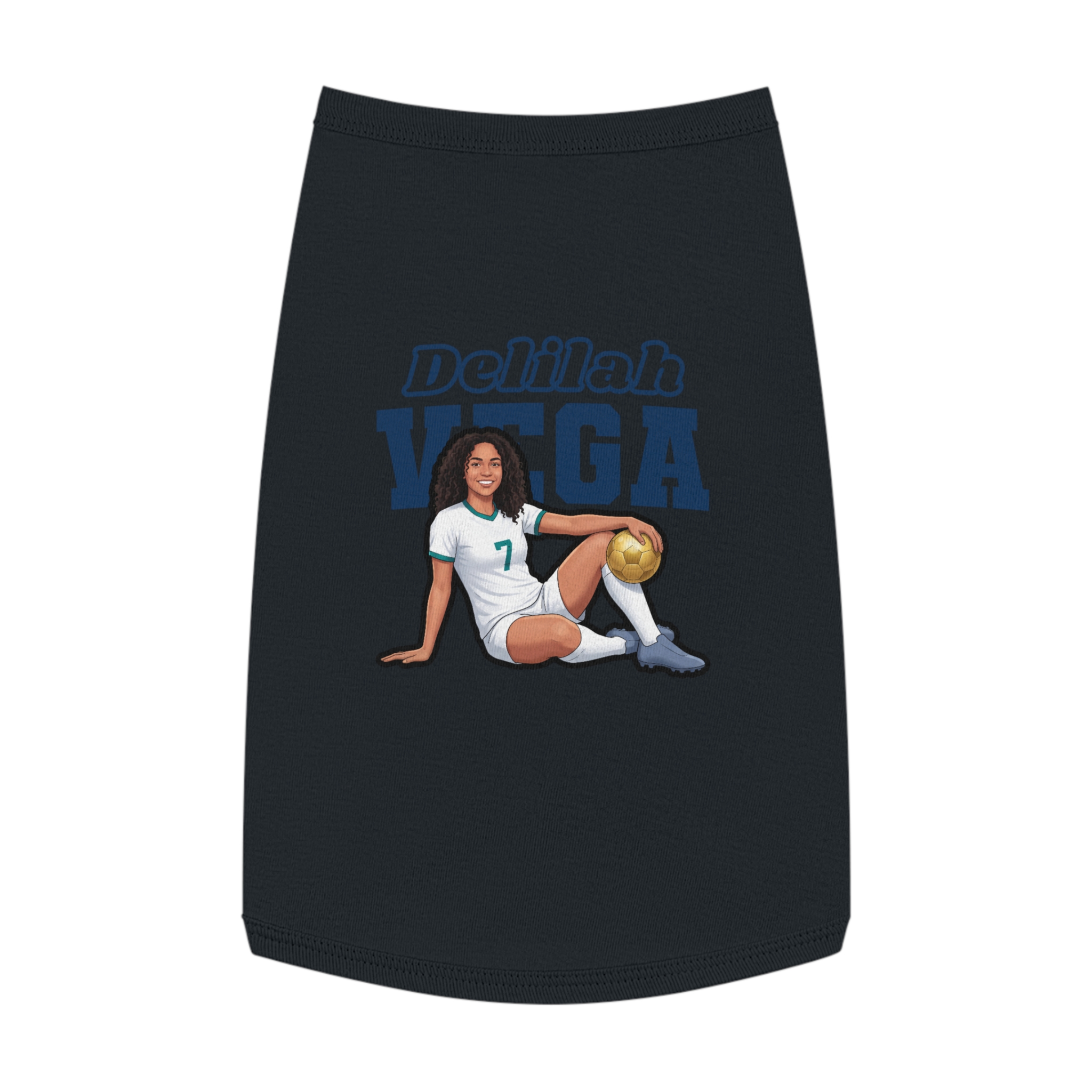 Pet Tank Top — character_name_arch in White