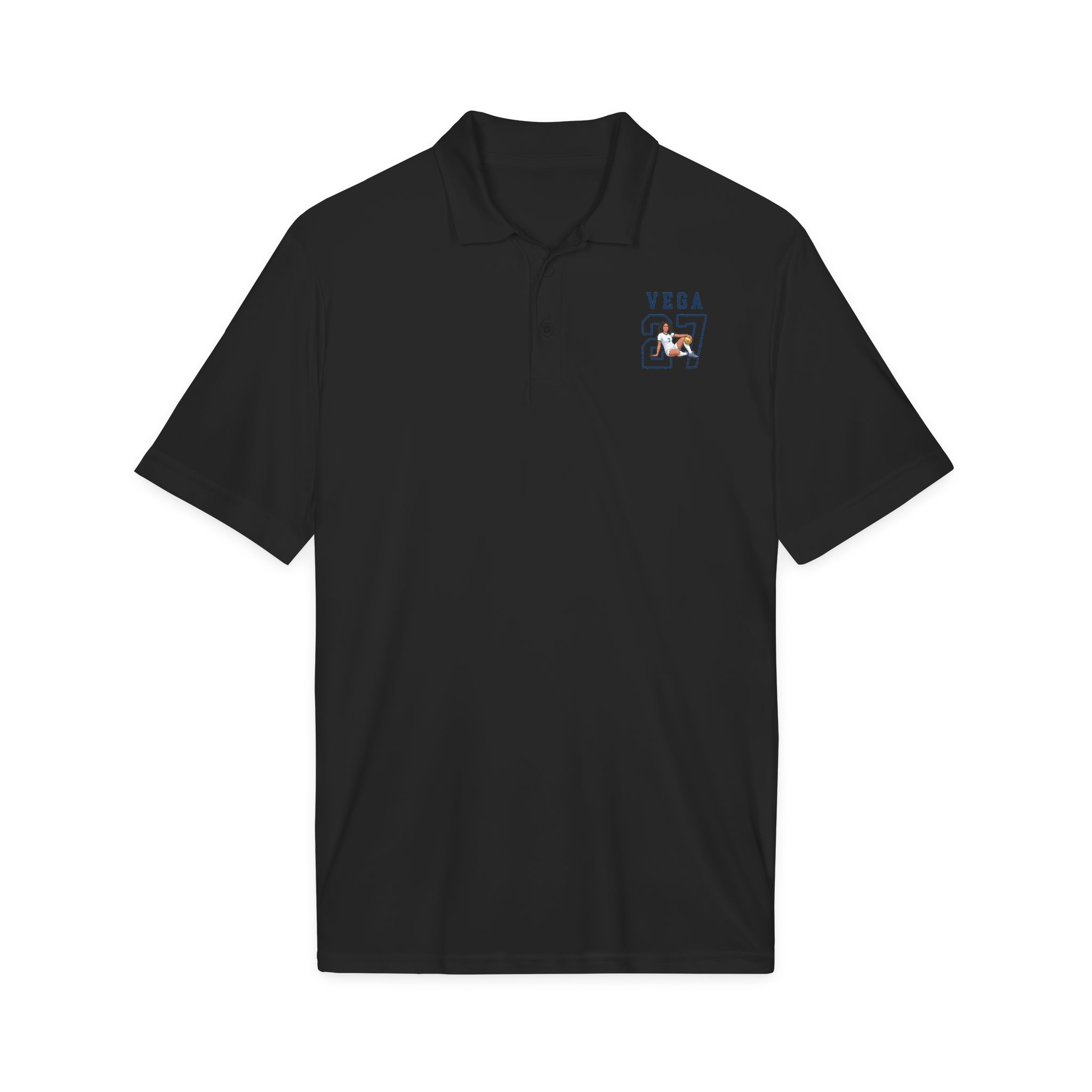Polo — character_shirsey in Black