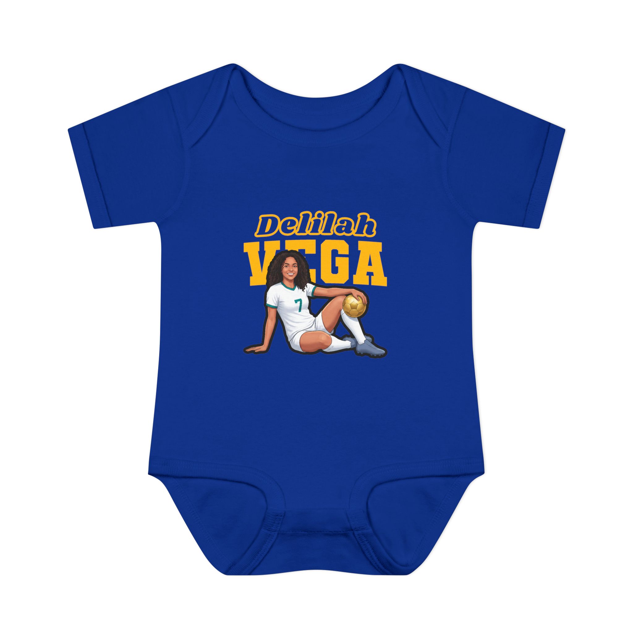 Baby Onesie — character_name_arch in Royal