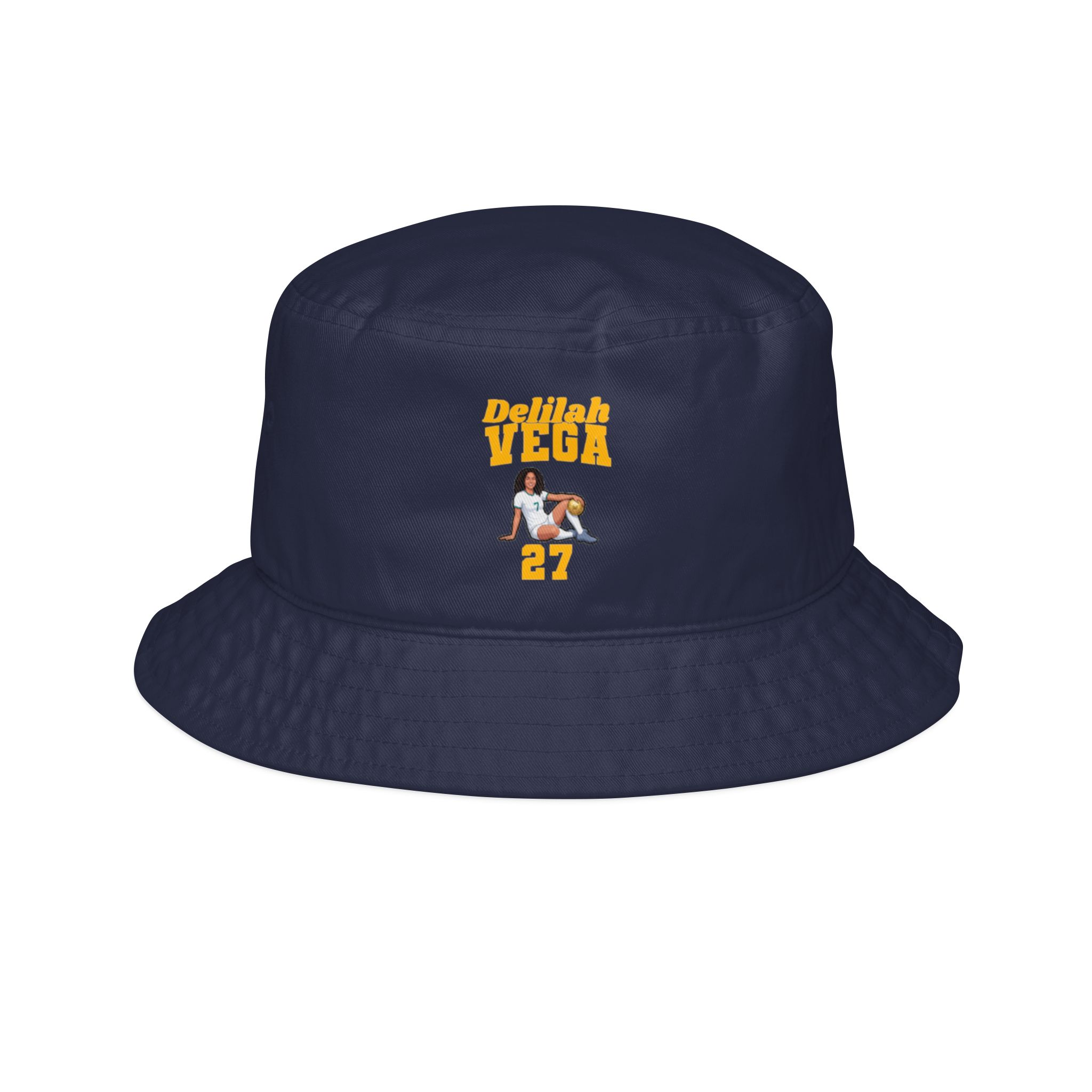 Bucket Hat — character_signature_arch in Navy