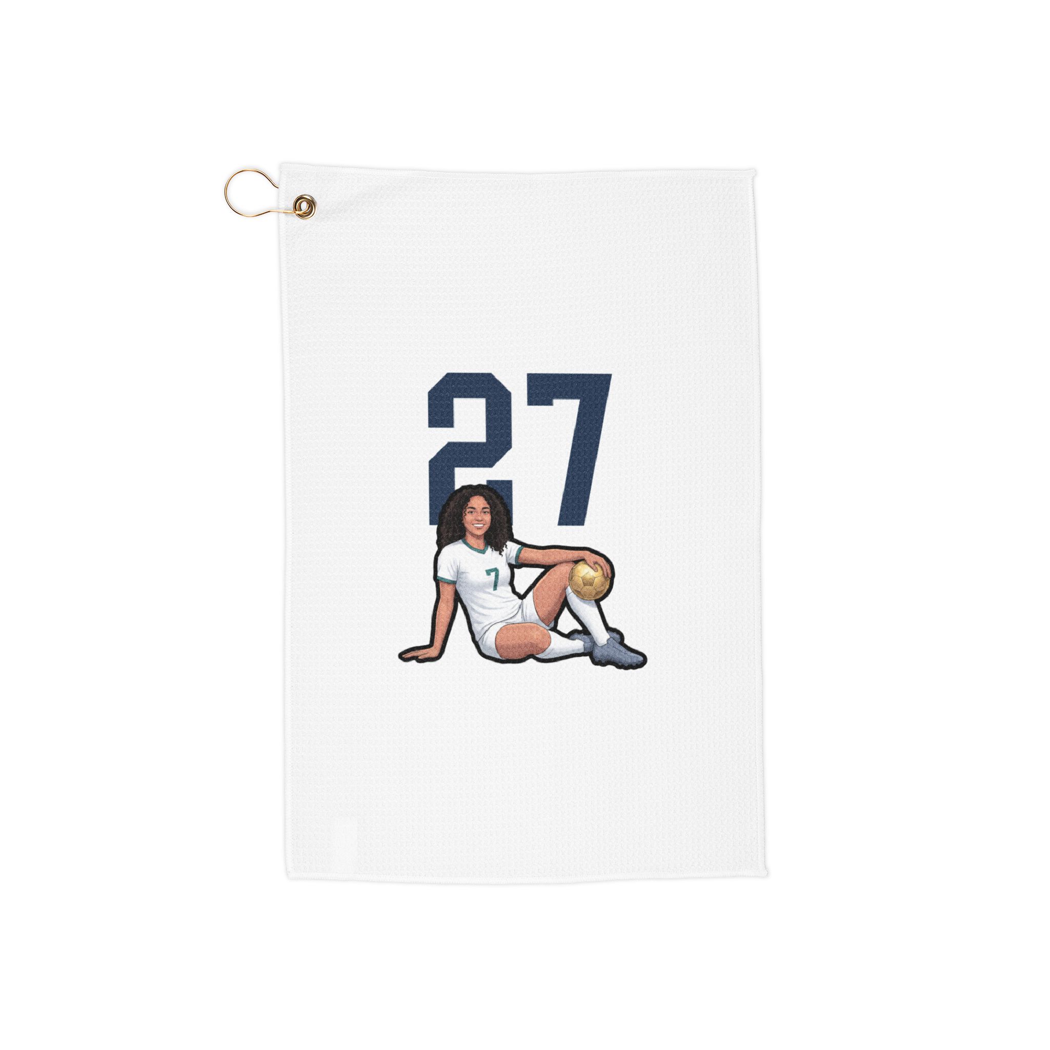 Golf Towel — character_number_top in Classic