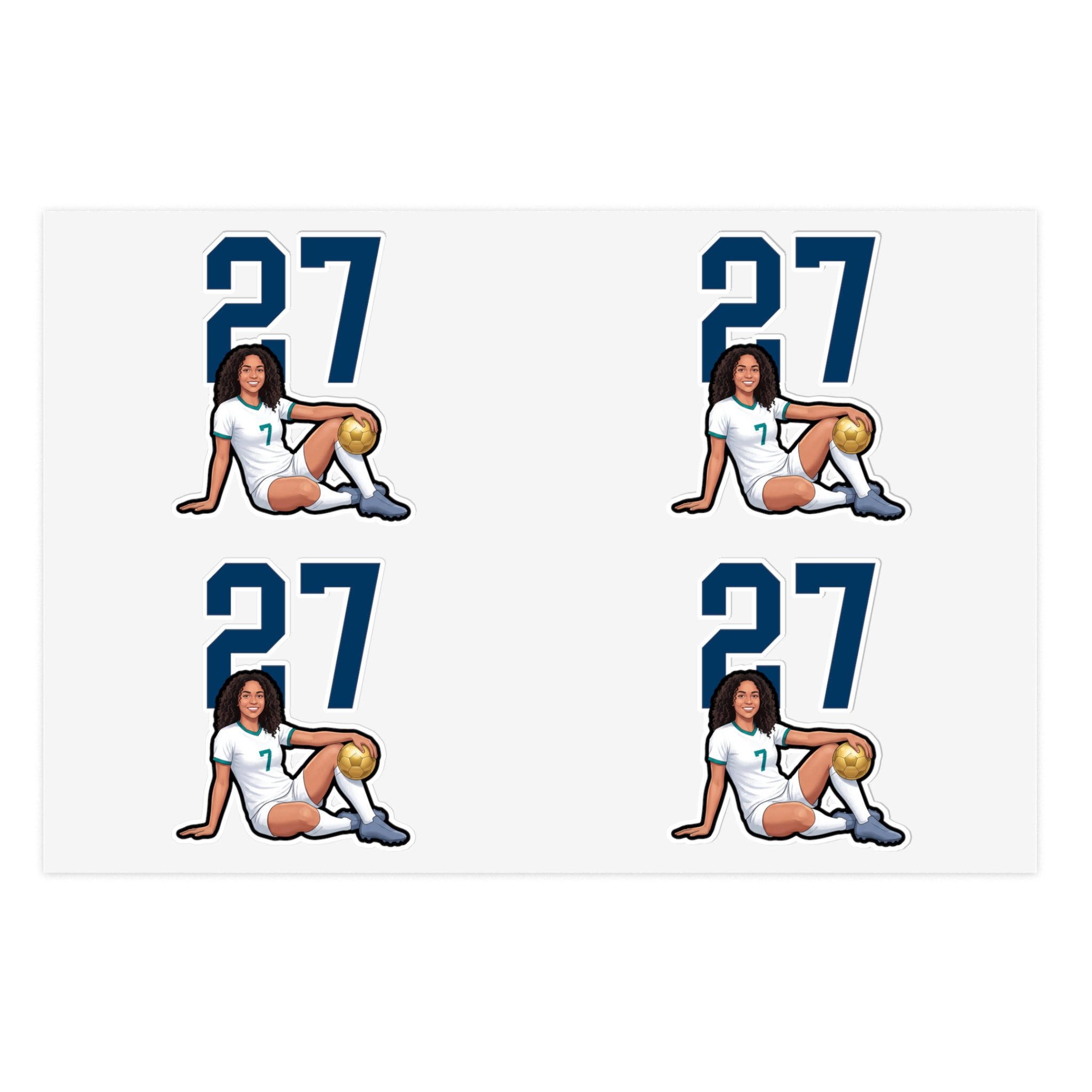 Sticker Sheet — character_number_top in Classic