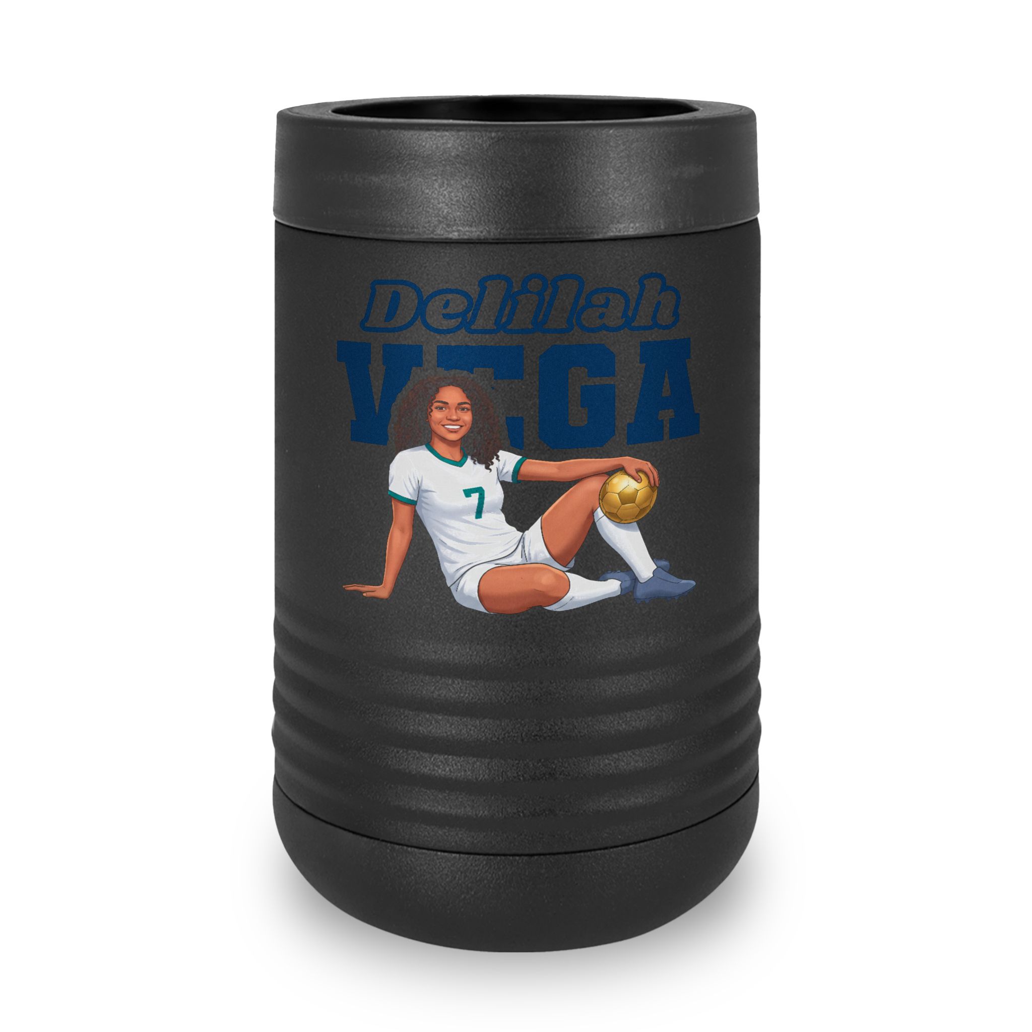 Stainless Can Cooler — character_name_arch in Black