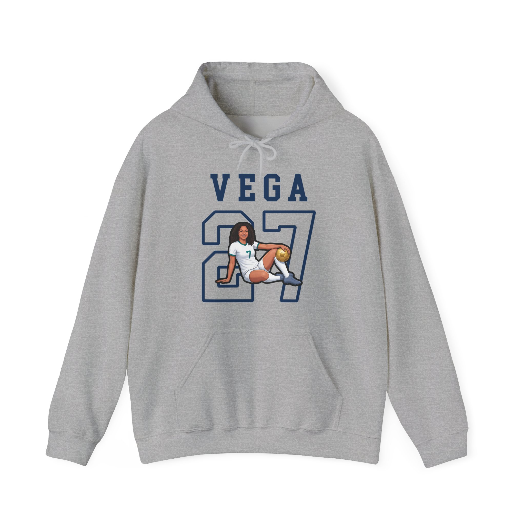 Hoodie — character_shirsey in Grey