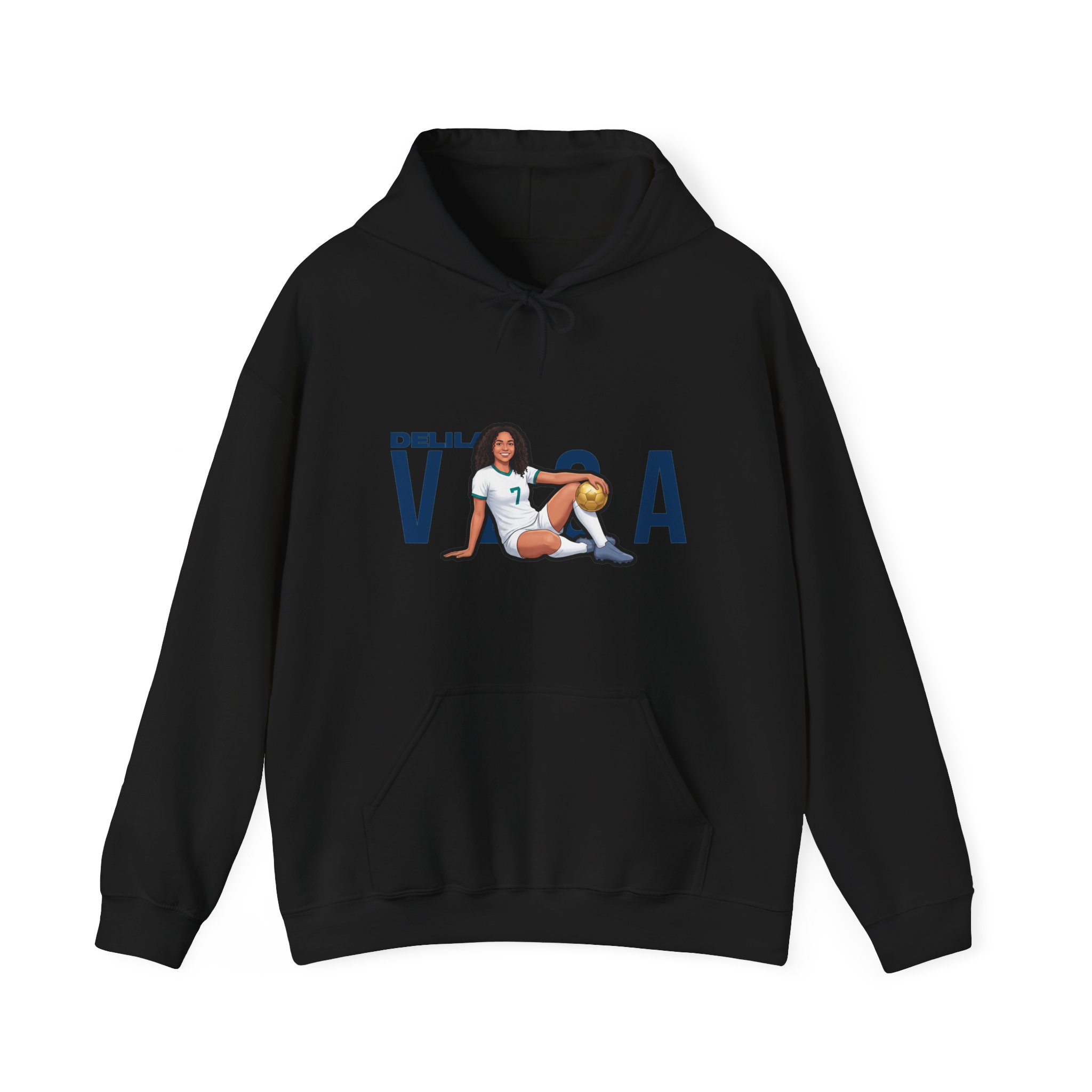 Hoodie — character_player_name in Black