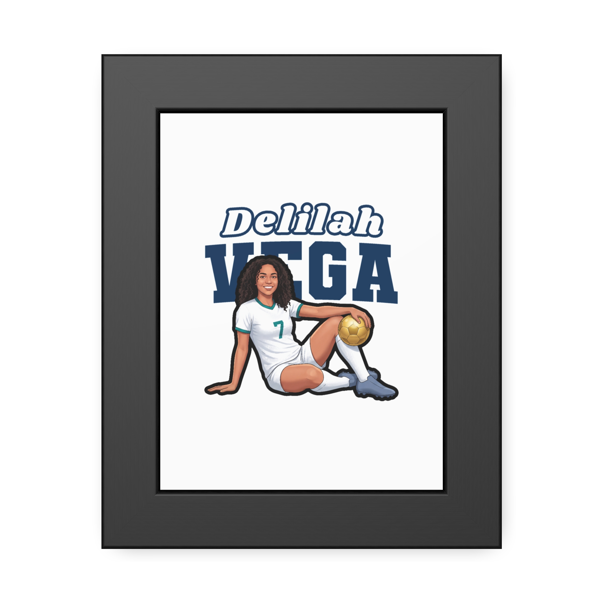 Framed Poster — character_name_arch in Black