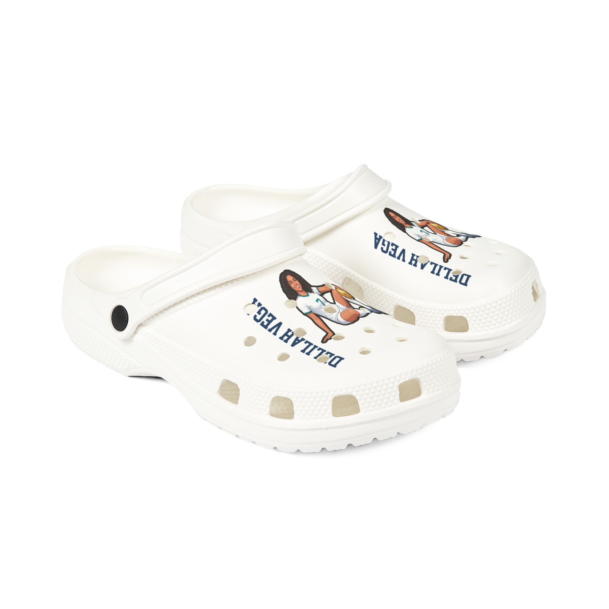 Rubber Clogs — character_name_vertical in White