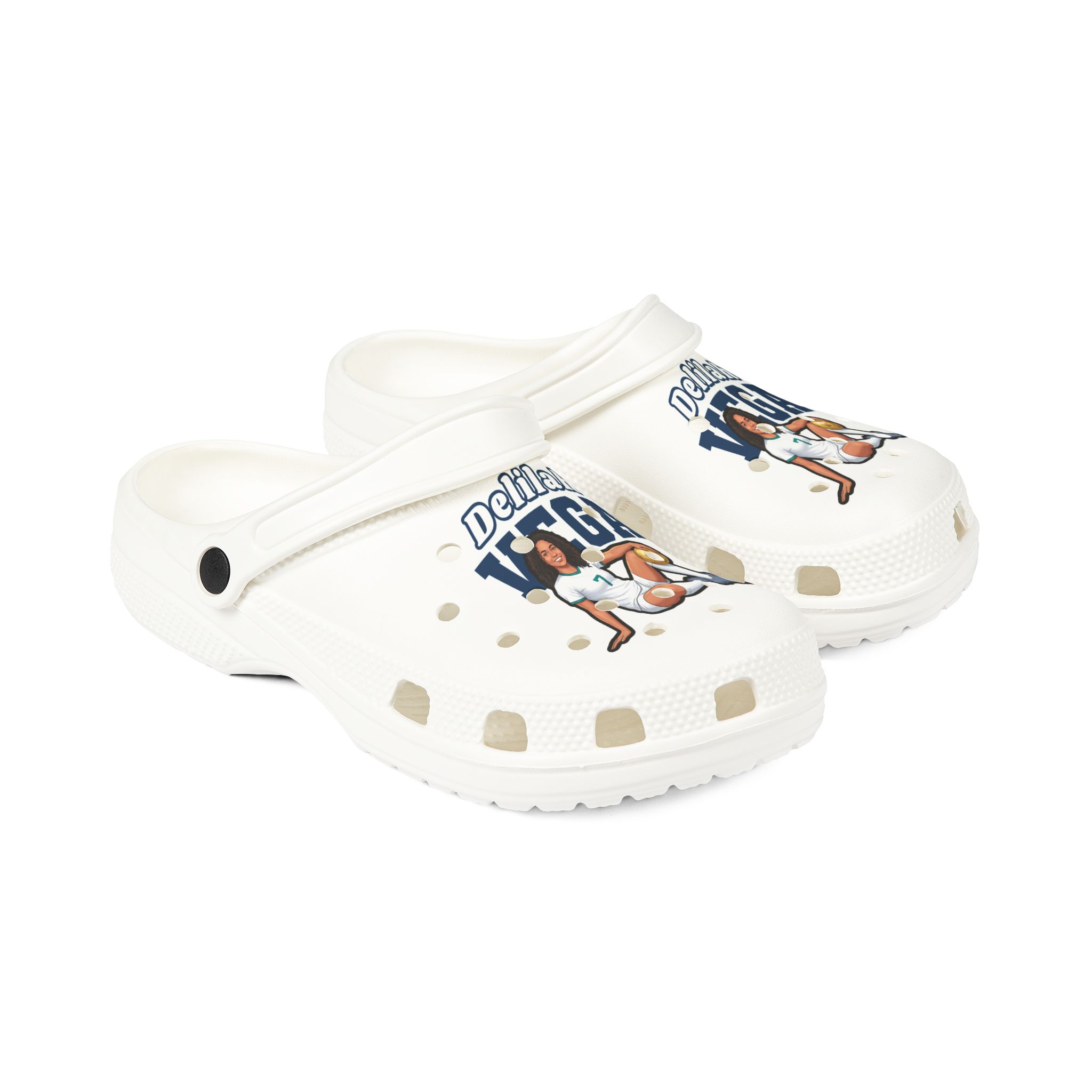 Rubber Clogs — character_name_arch in White