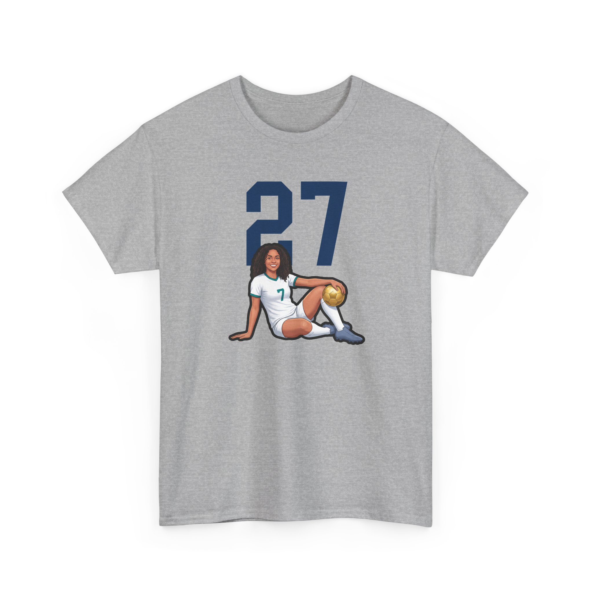Tee — character_number_top in Grey