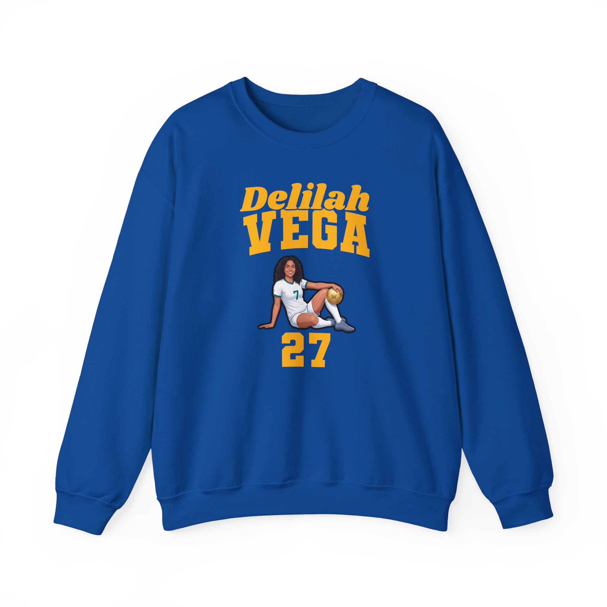 Crewneck Sweatshirt — character_signature_arch in Royal