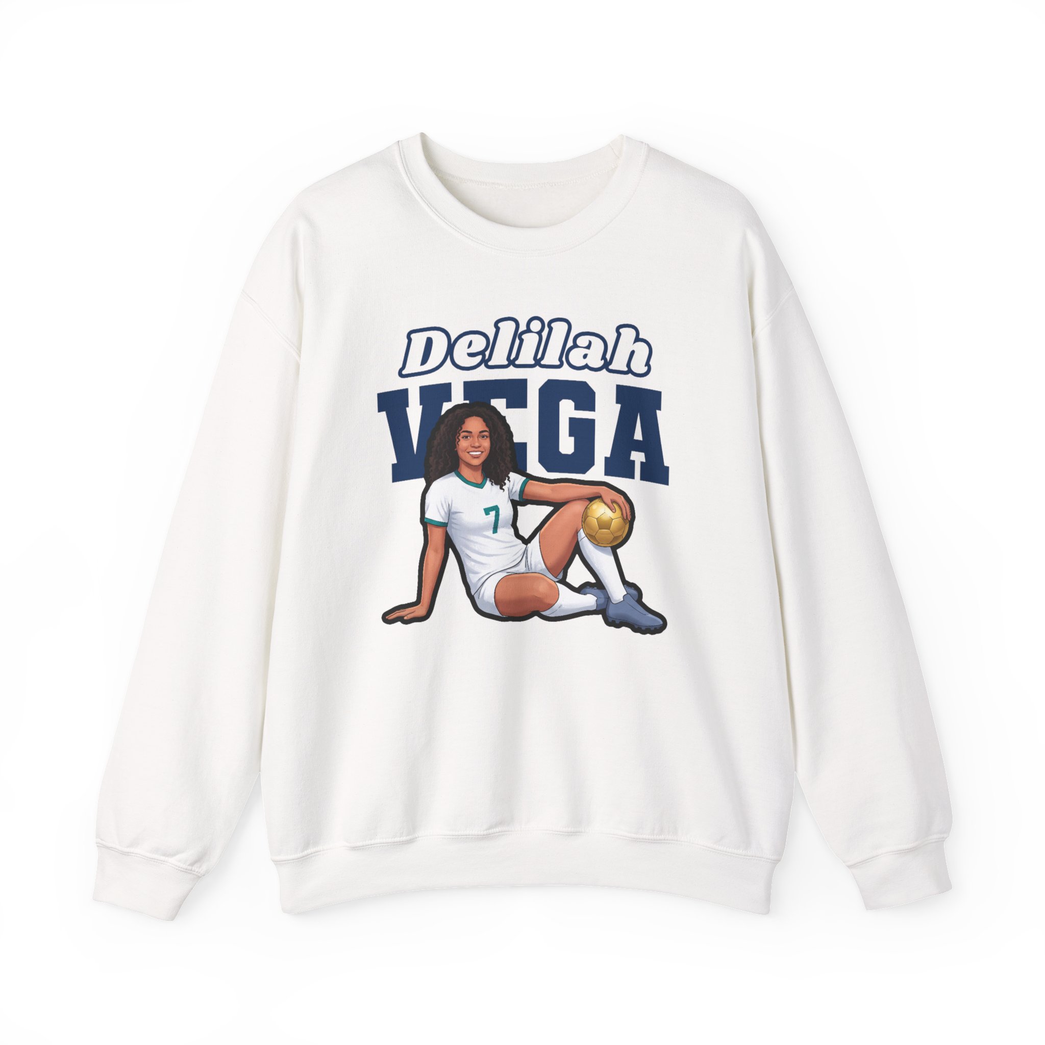 Crewneck Sweatshirt — character_name_arch in White