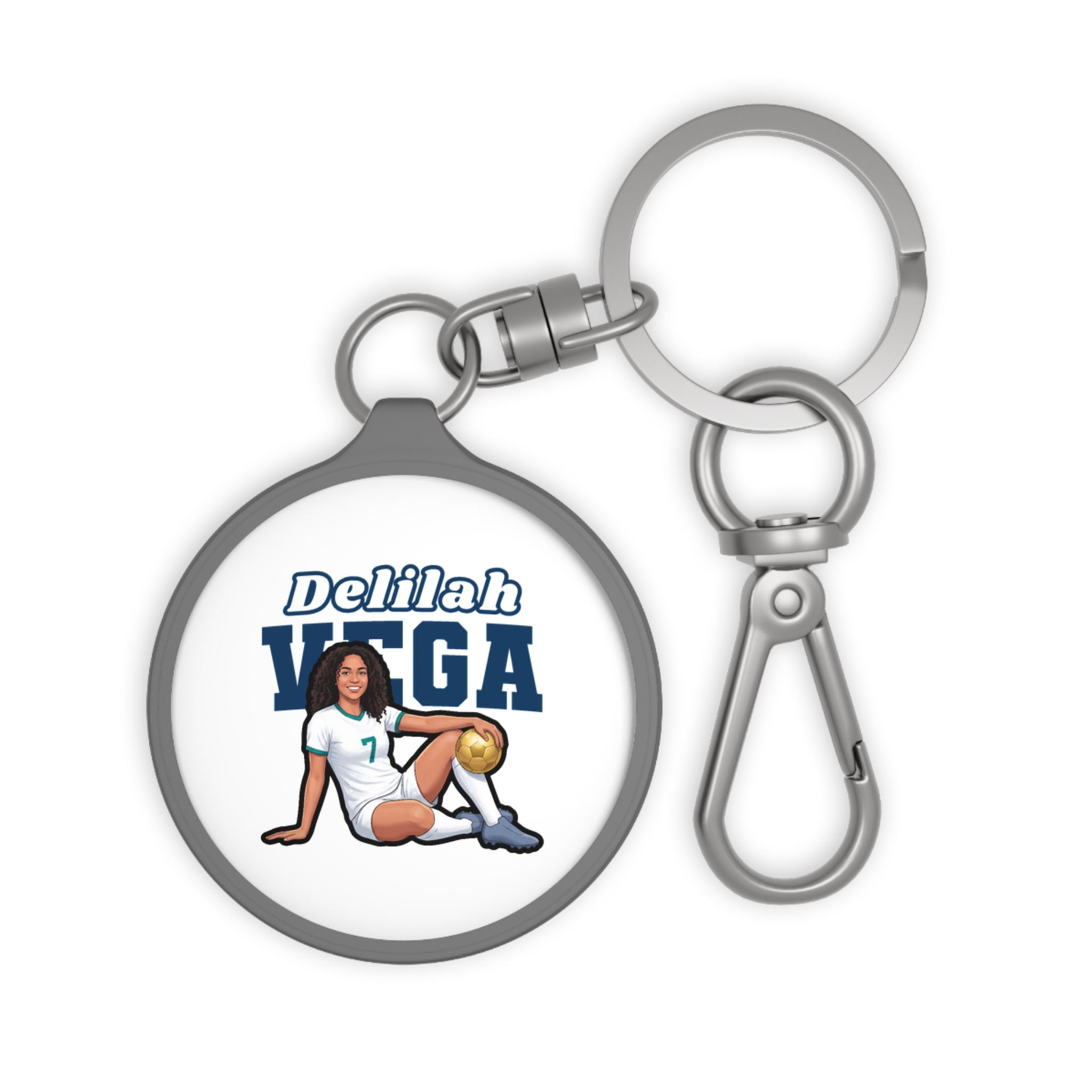 Keychain — character_name_arch in Grey