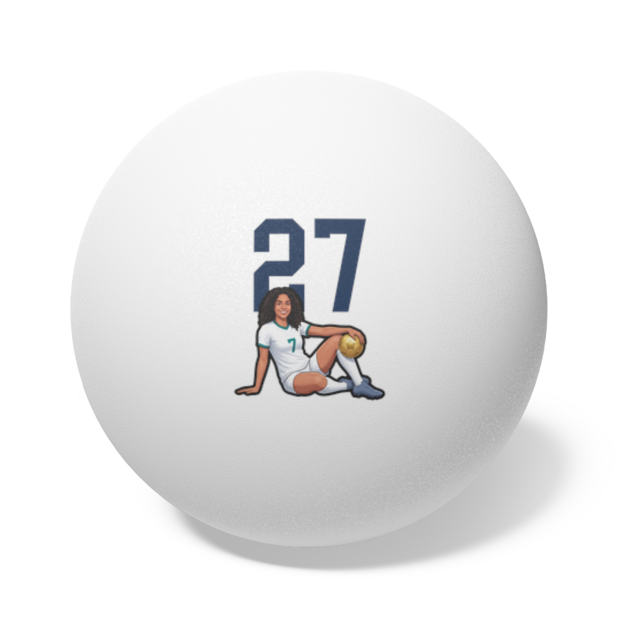 Ping Pong Balls, 6 pcs — character_number_top in White