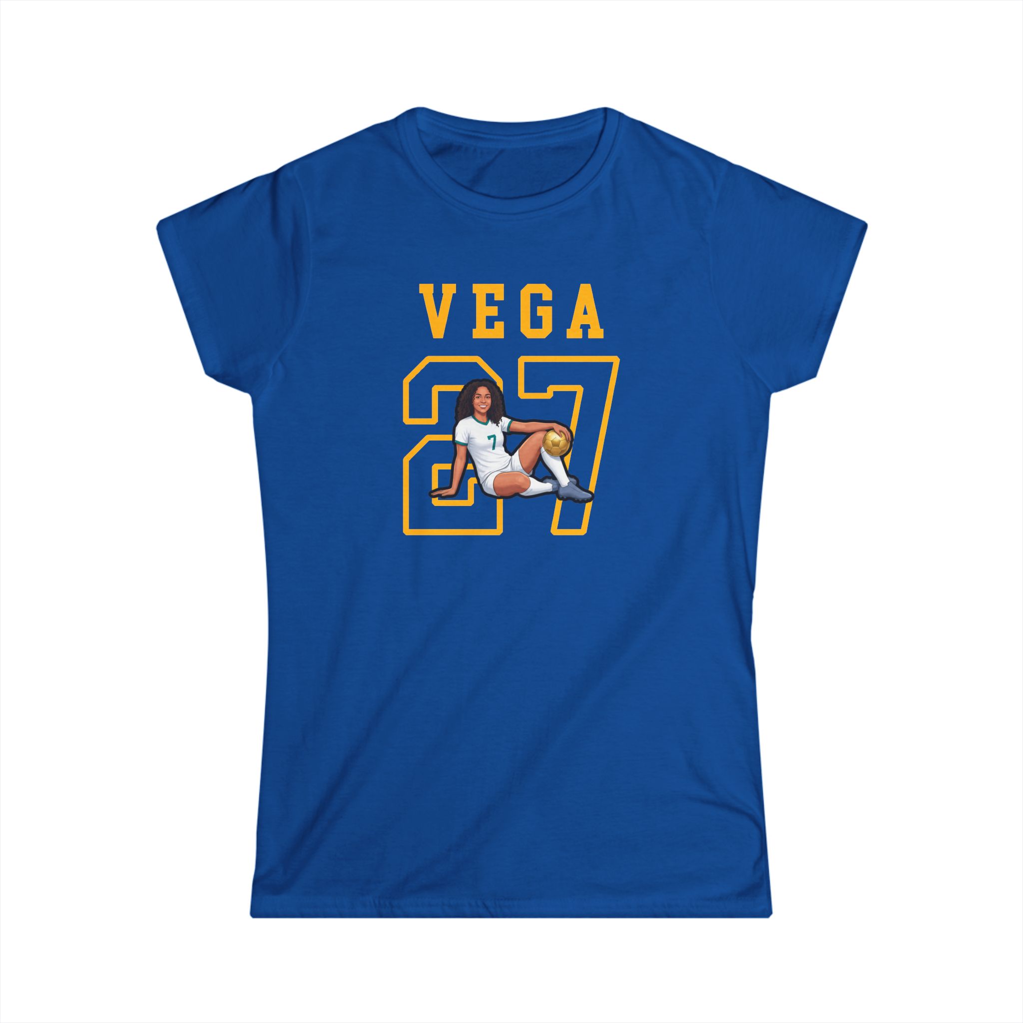 Women's Softstyle Tee — character_shirsey in Royal