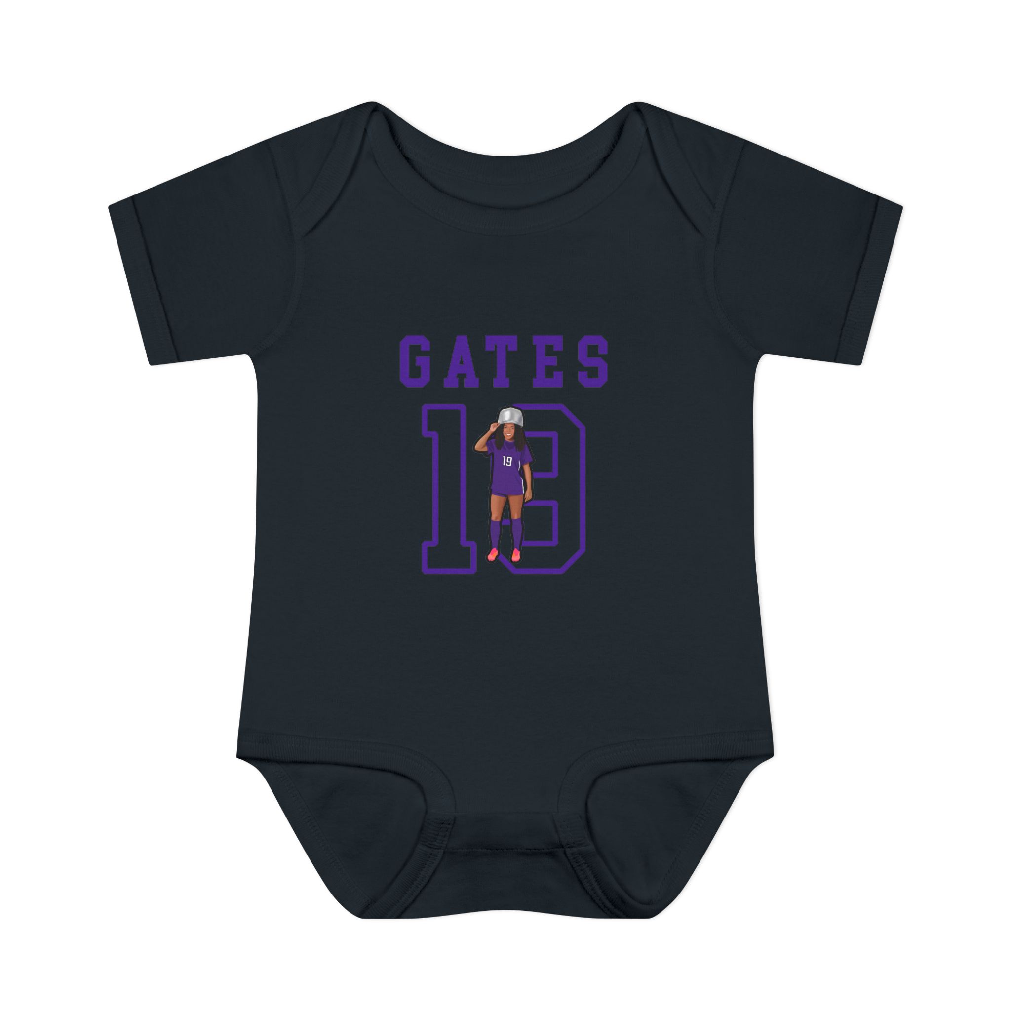 Baby Onesie — character_shirsey in Black
