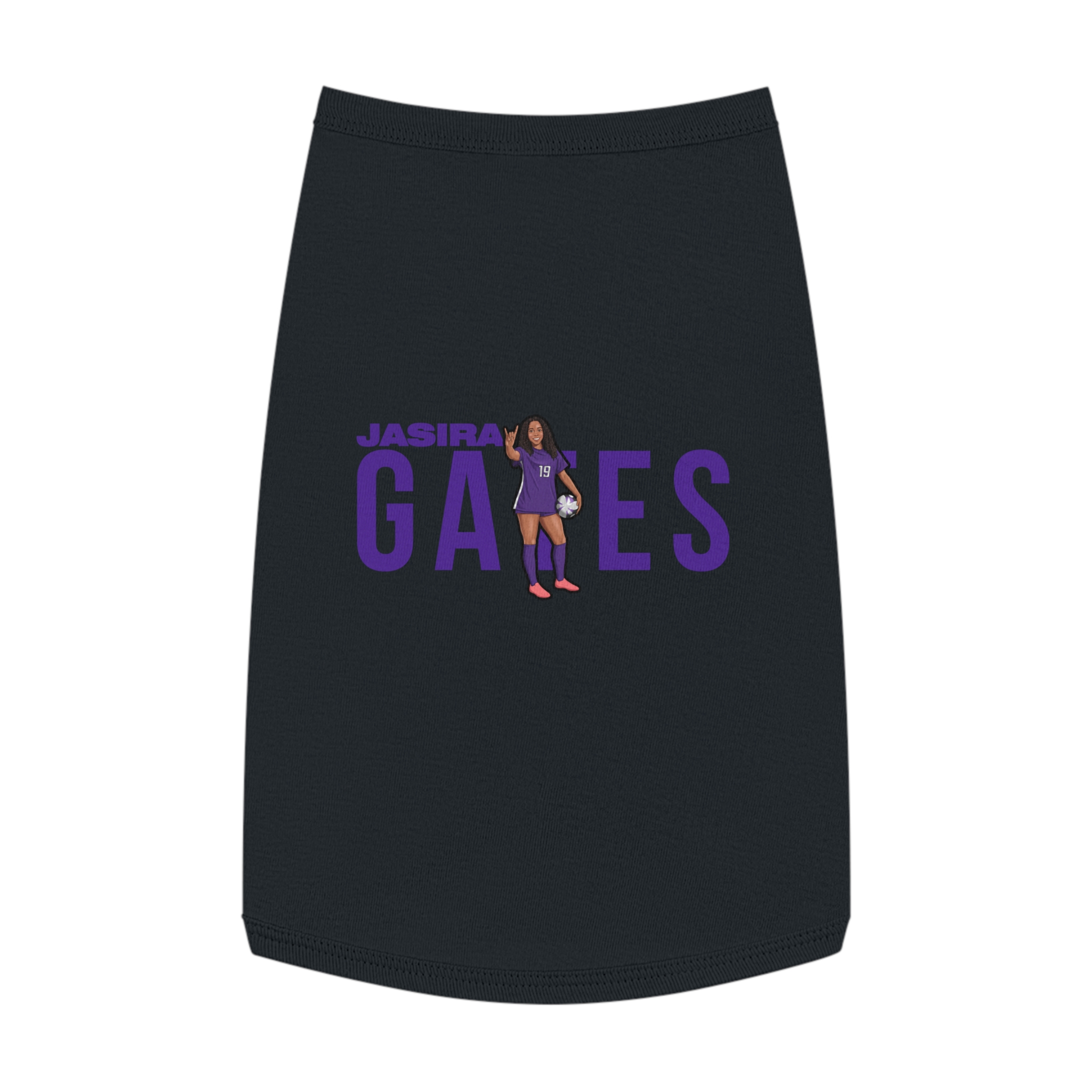 Pet Tank Top — character_player_name in White