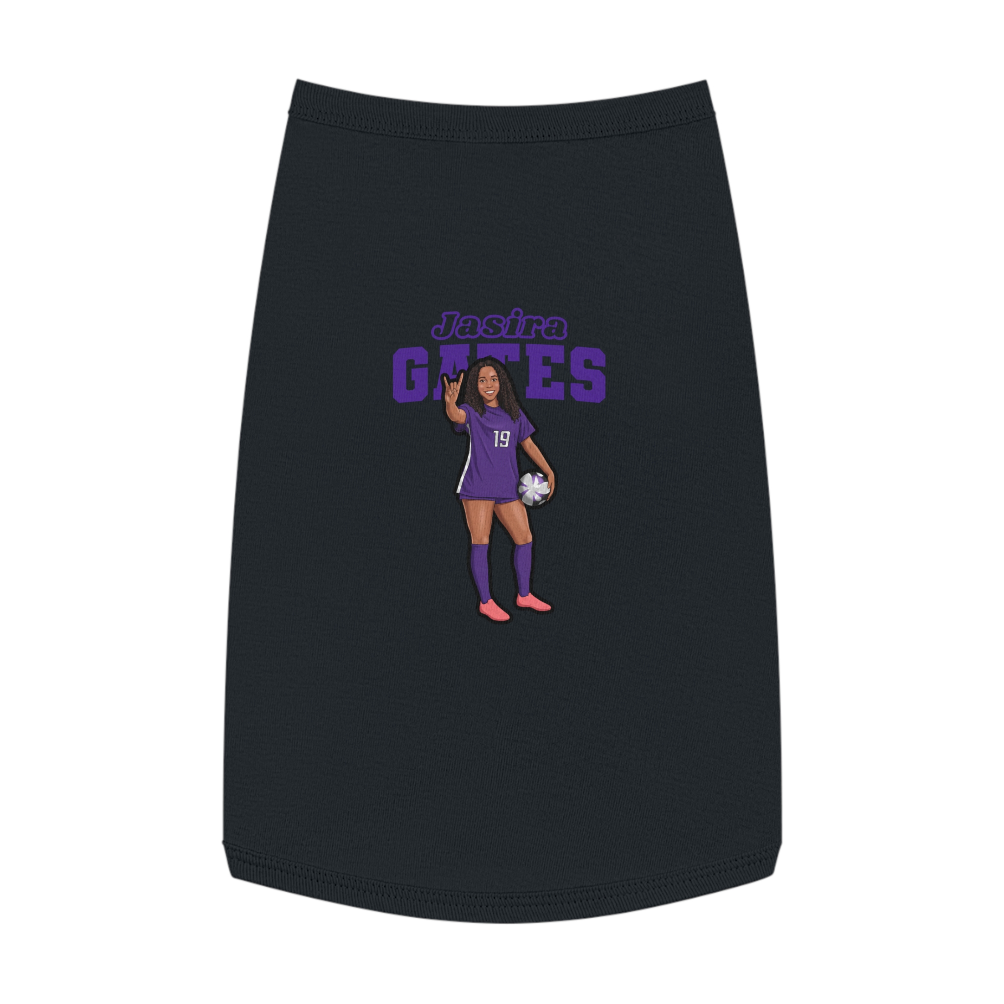 Pet Tank Top — character_name_arch in White