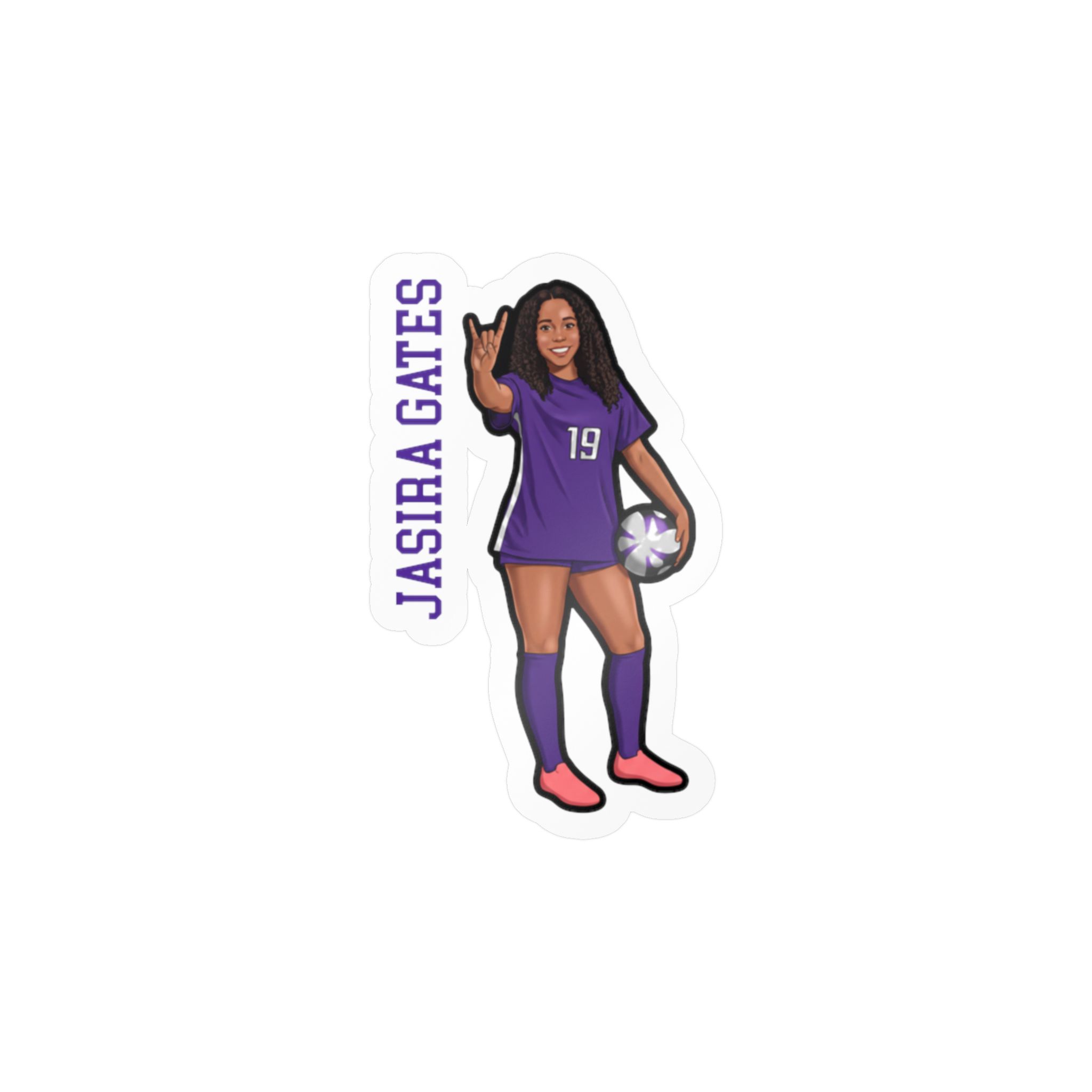 Vinyl Sticker — character_name_vertical in Classic