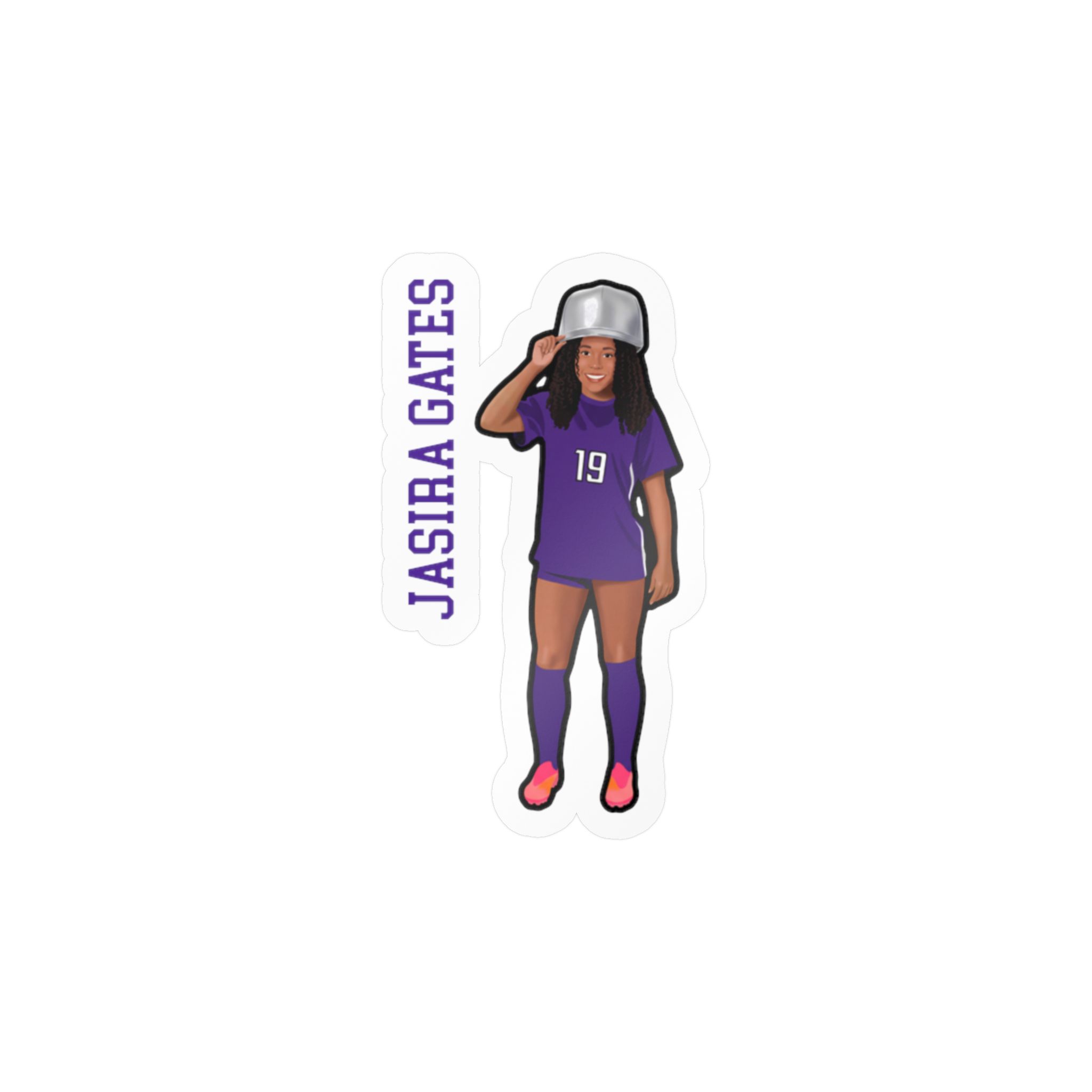 Vinyl Sticker — character_name_vertical in Classic