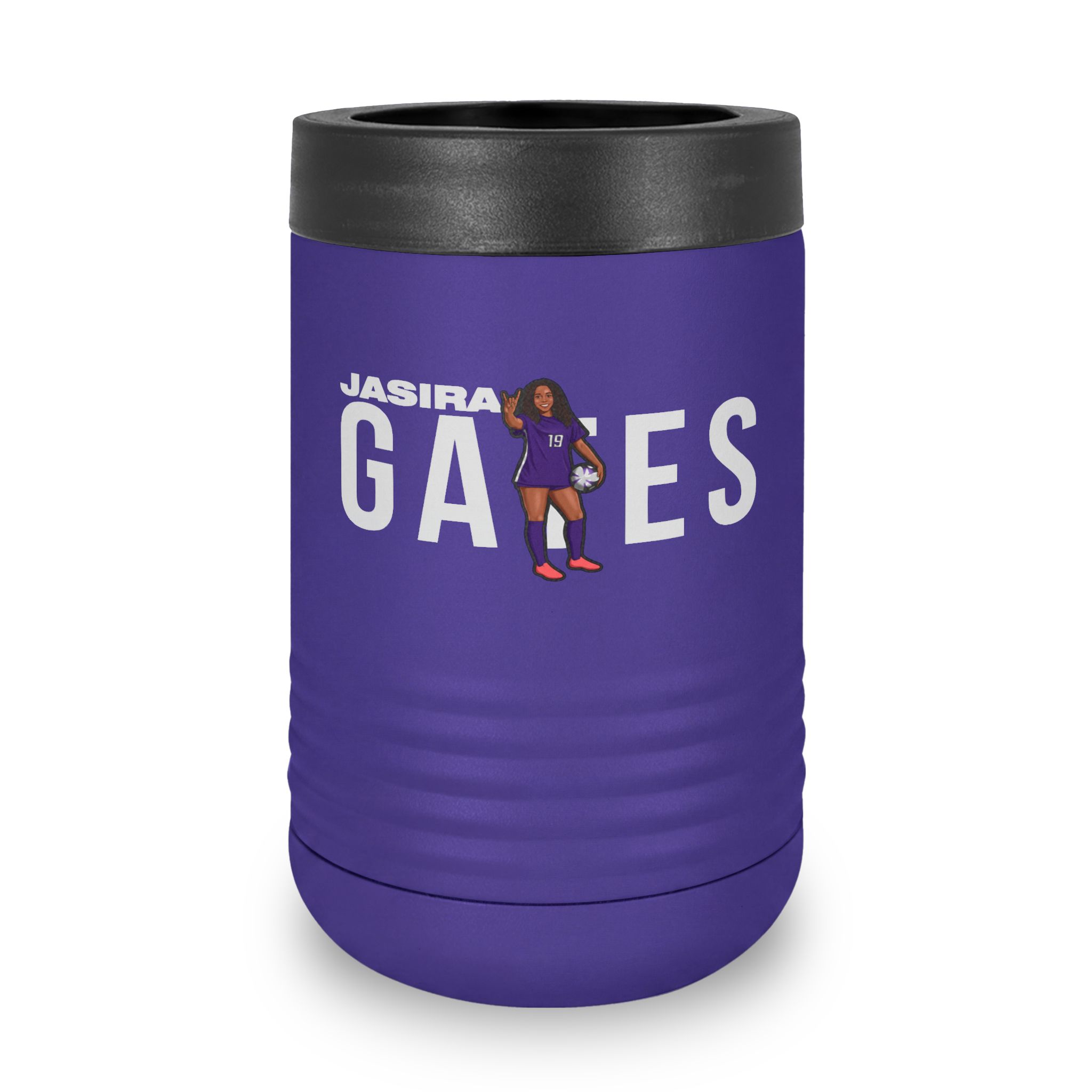 Stainless Can Cooler — character_player_name in Purple