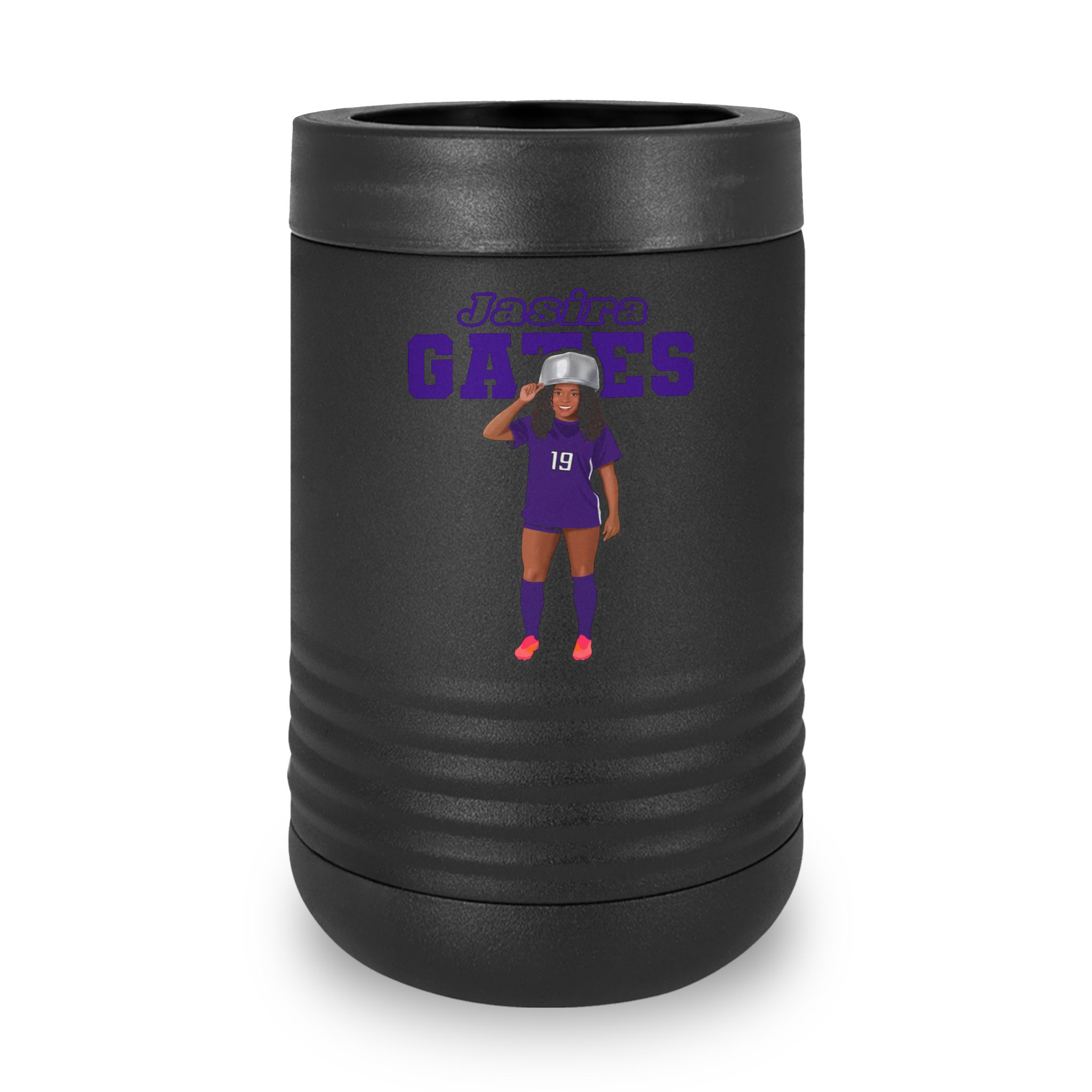 Stainless Can Cooler — character_name_arch in Black