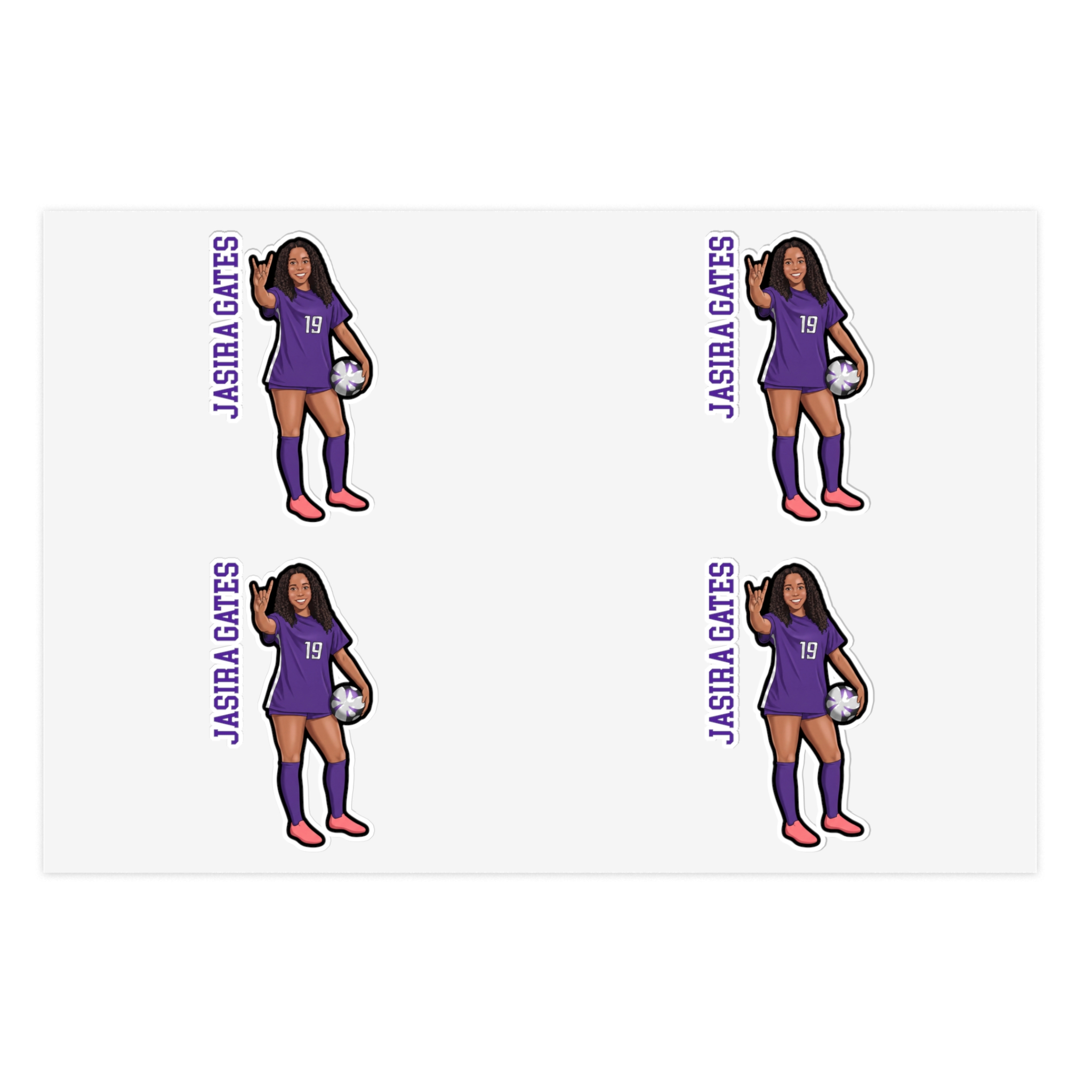 Sticker Sheet — character_name_vertical in Classic