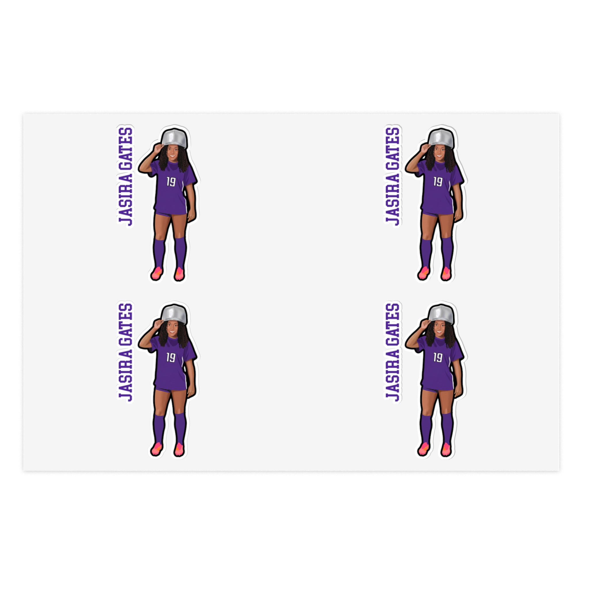Sticker Sheet — character_name_vertical in Classic