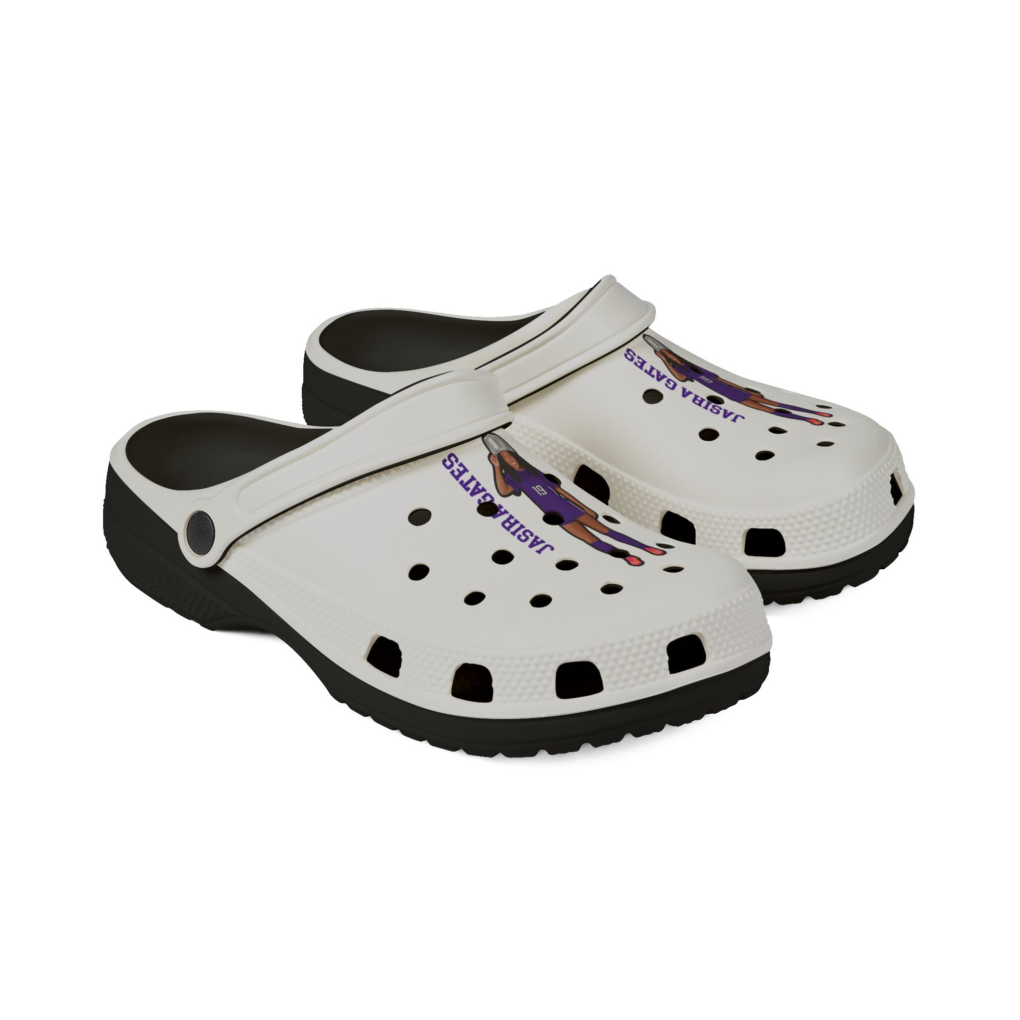 Rubber Clogs — character_name_vertical in Black