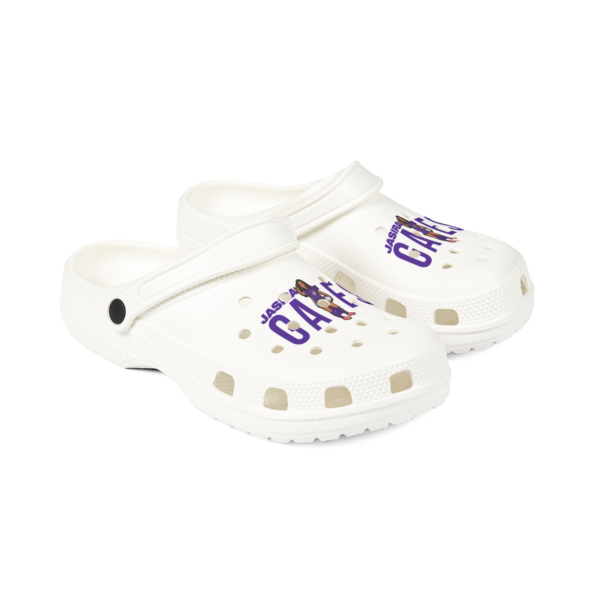 Rubber Clogs — character_player_name in White