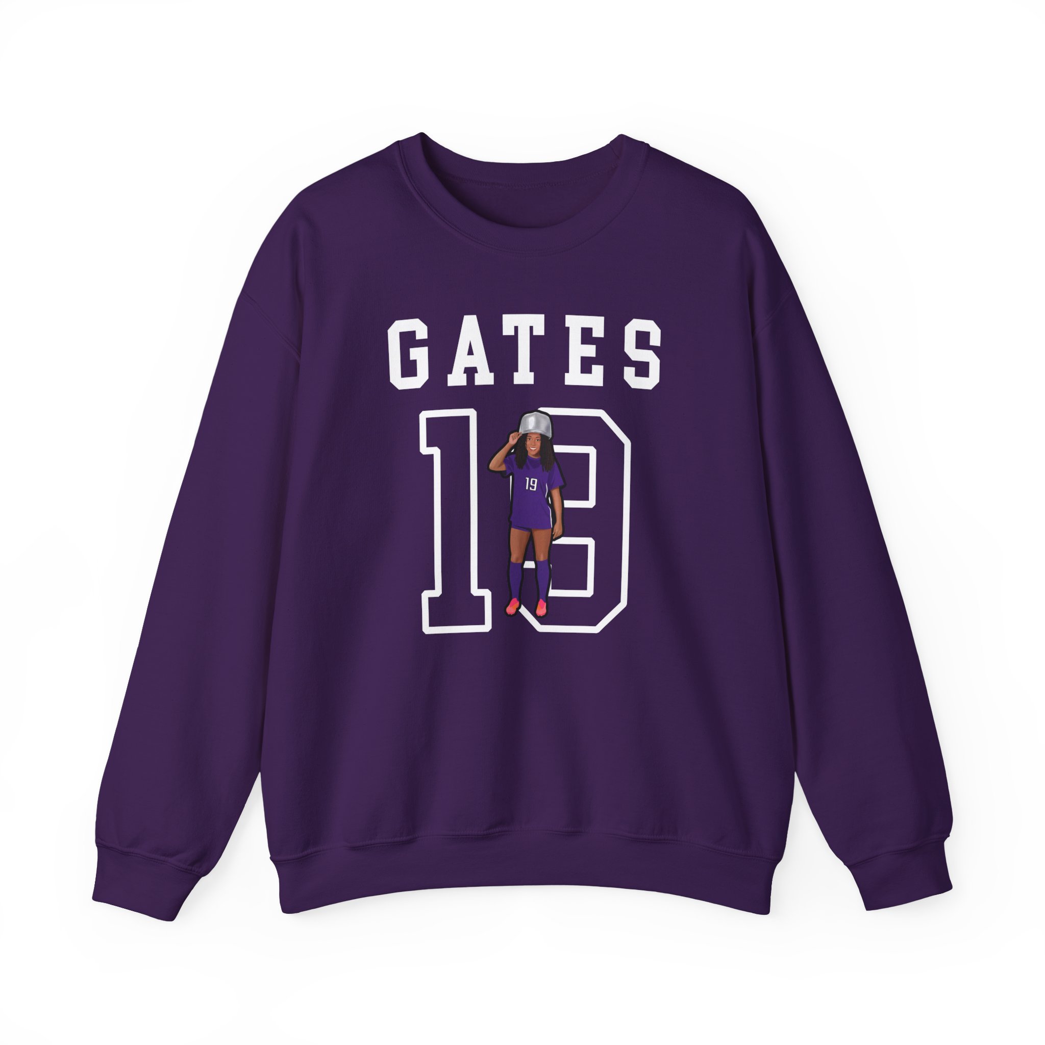 Crewneck Sweatshirt — character_shirsey in Purple