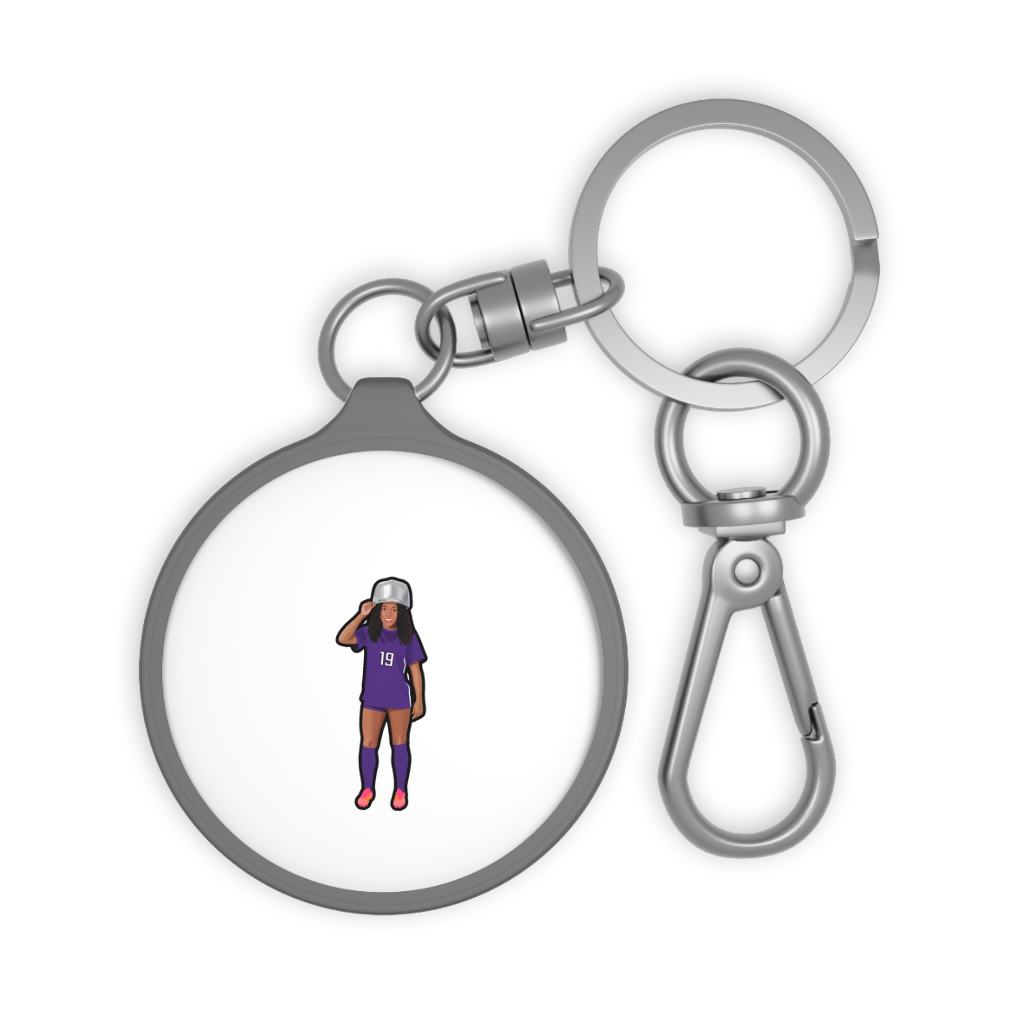 Keychain — character_name_arch in Grey
