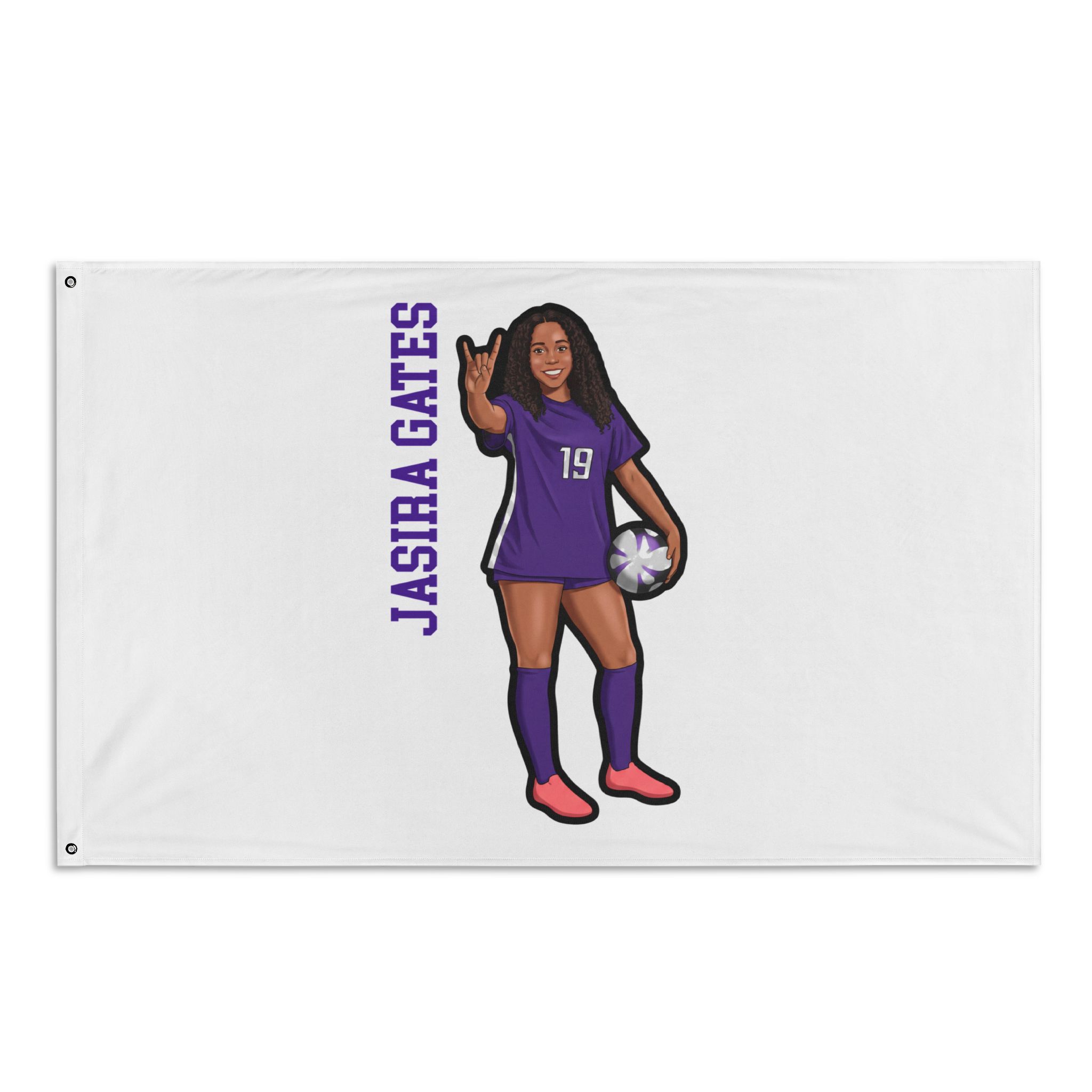 Flag (35 × 56 in) — character_name_vertical in Classic