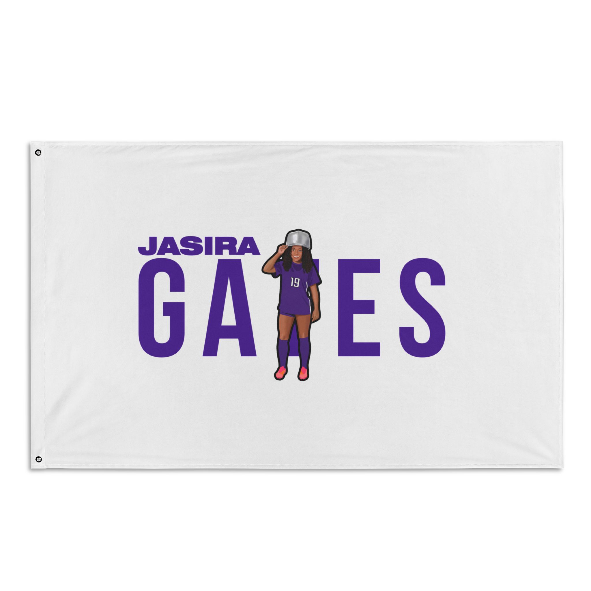Flag (35 × 56 in) — character_player_name in Classic