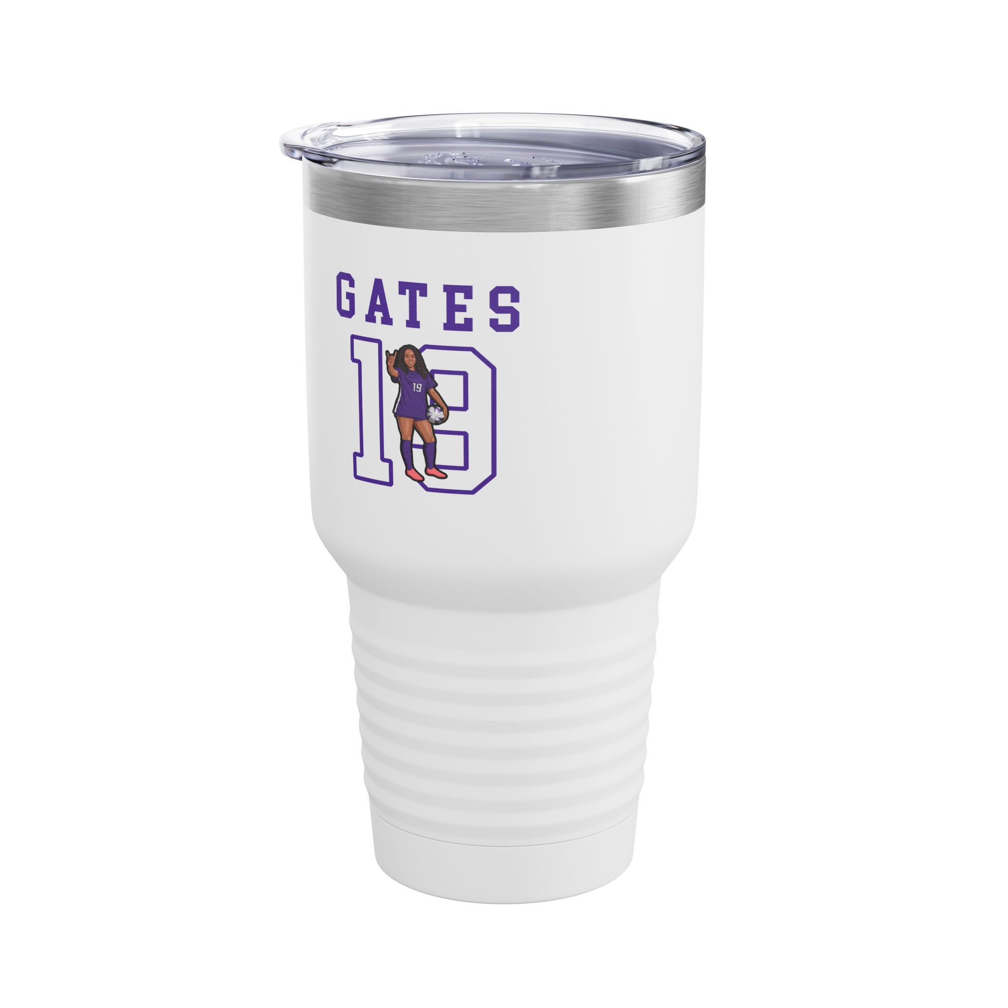 30oz Tumbler — character_shirsey in White