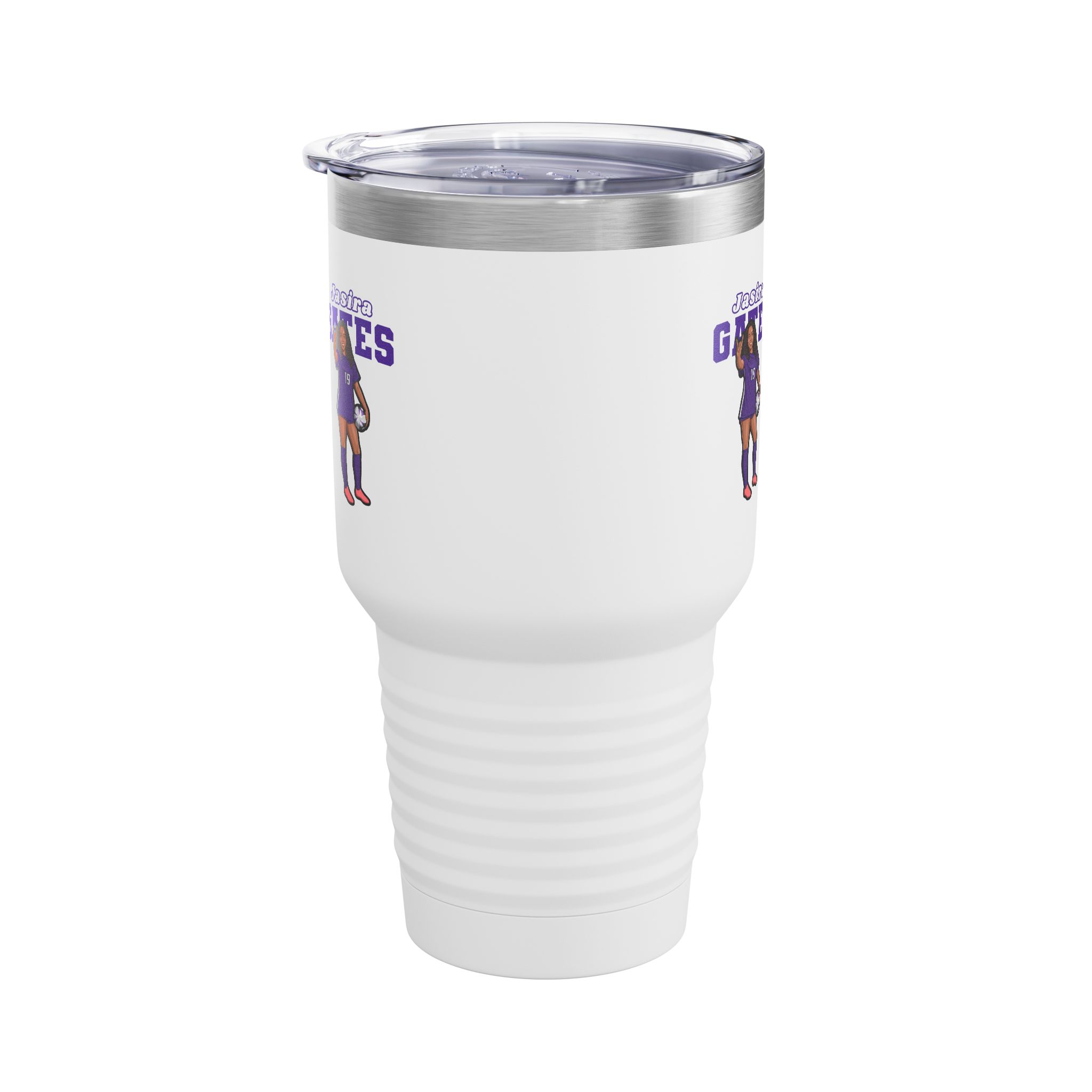 30oz Tumbler — character_name_arch in White