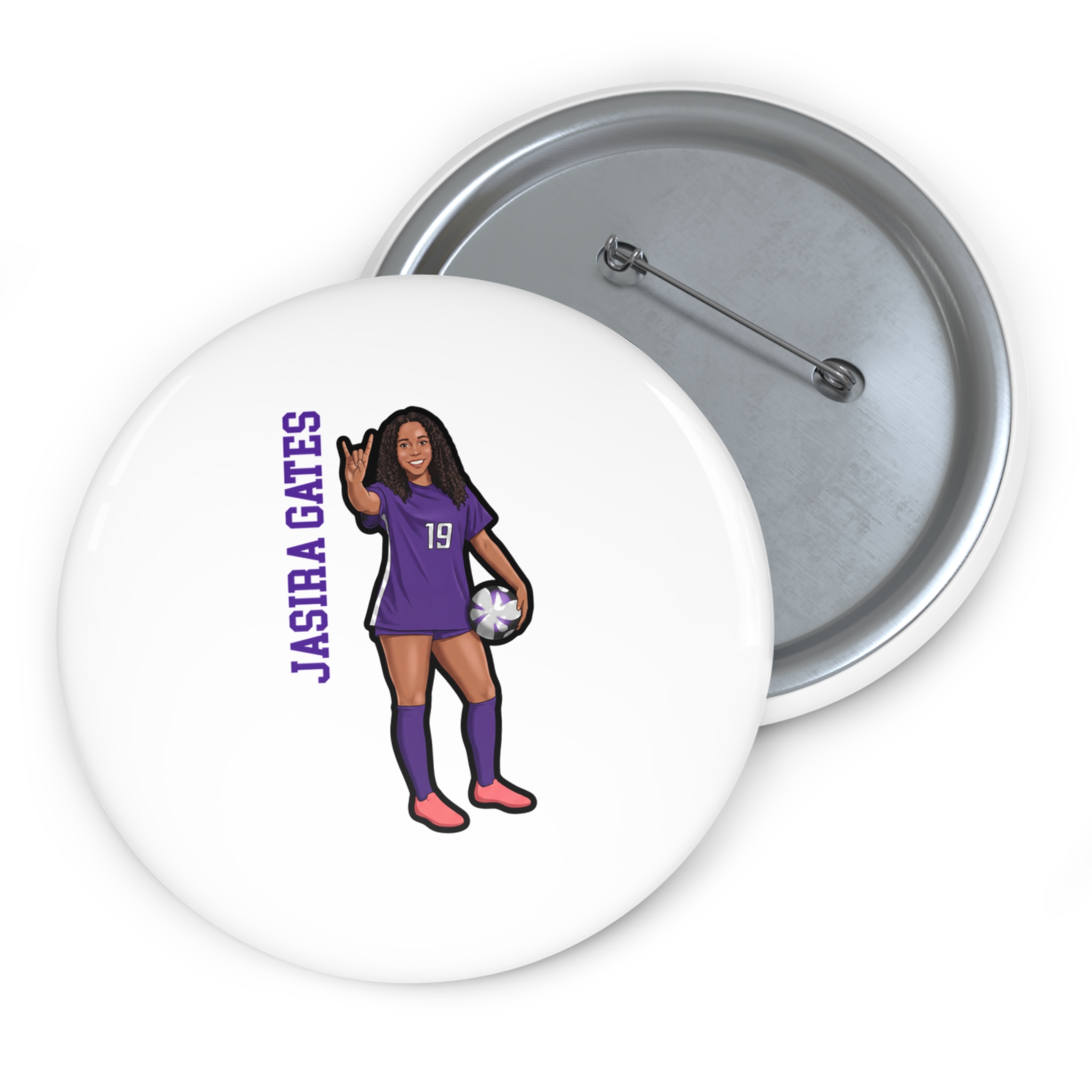Game Day Pin — character_name_vertical in Classic