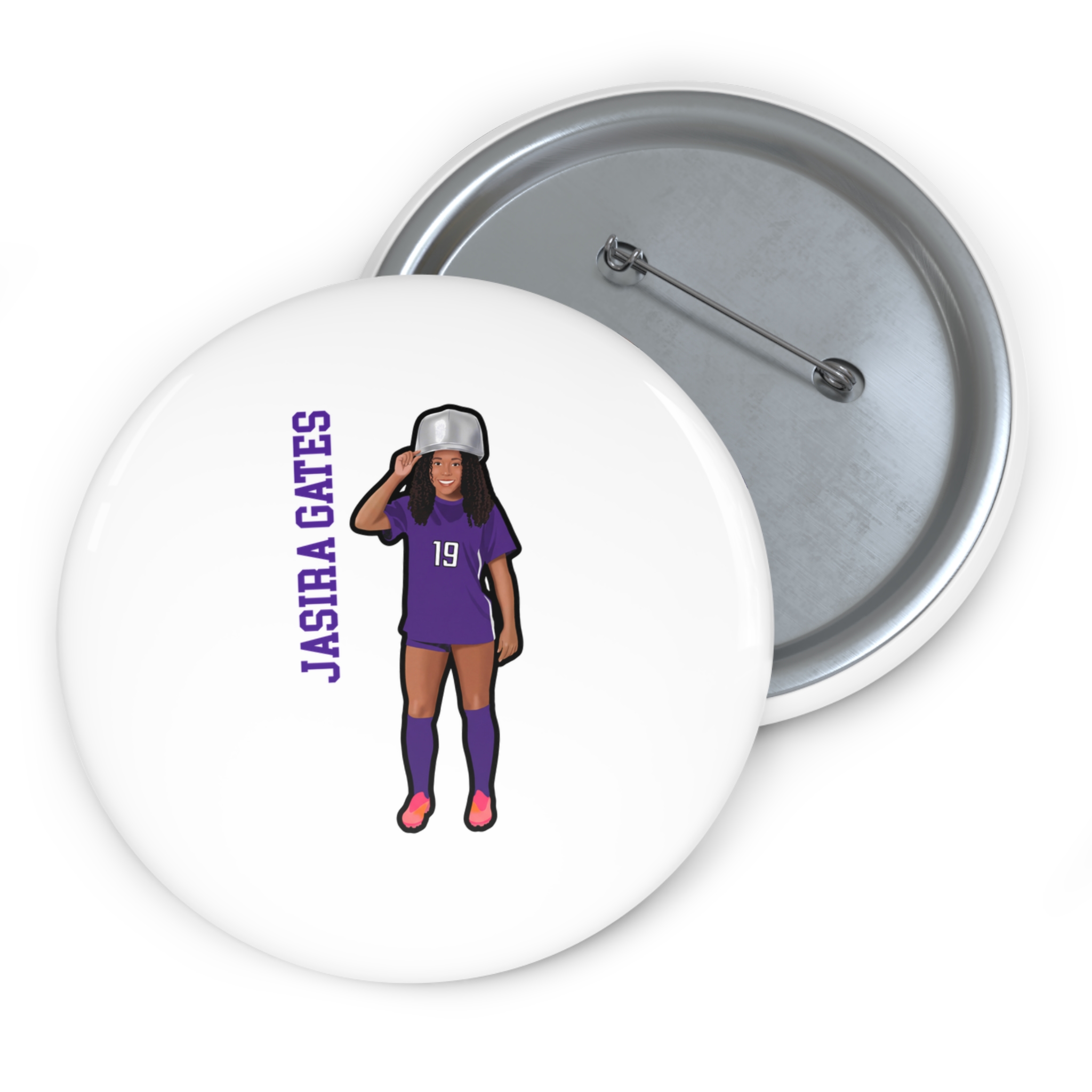 Game Day Pin — character_name_vertical in Classic