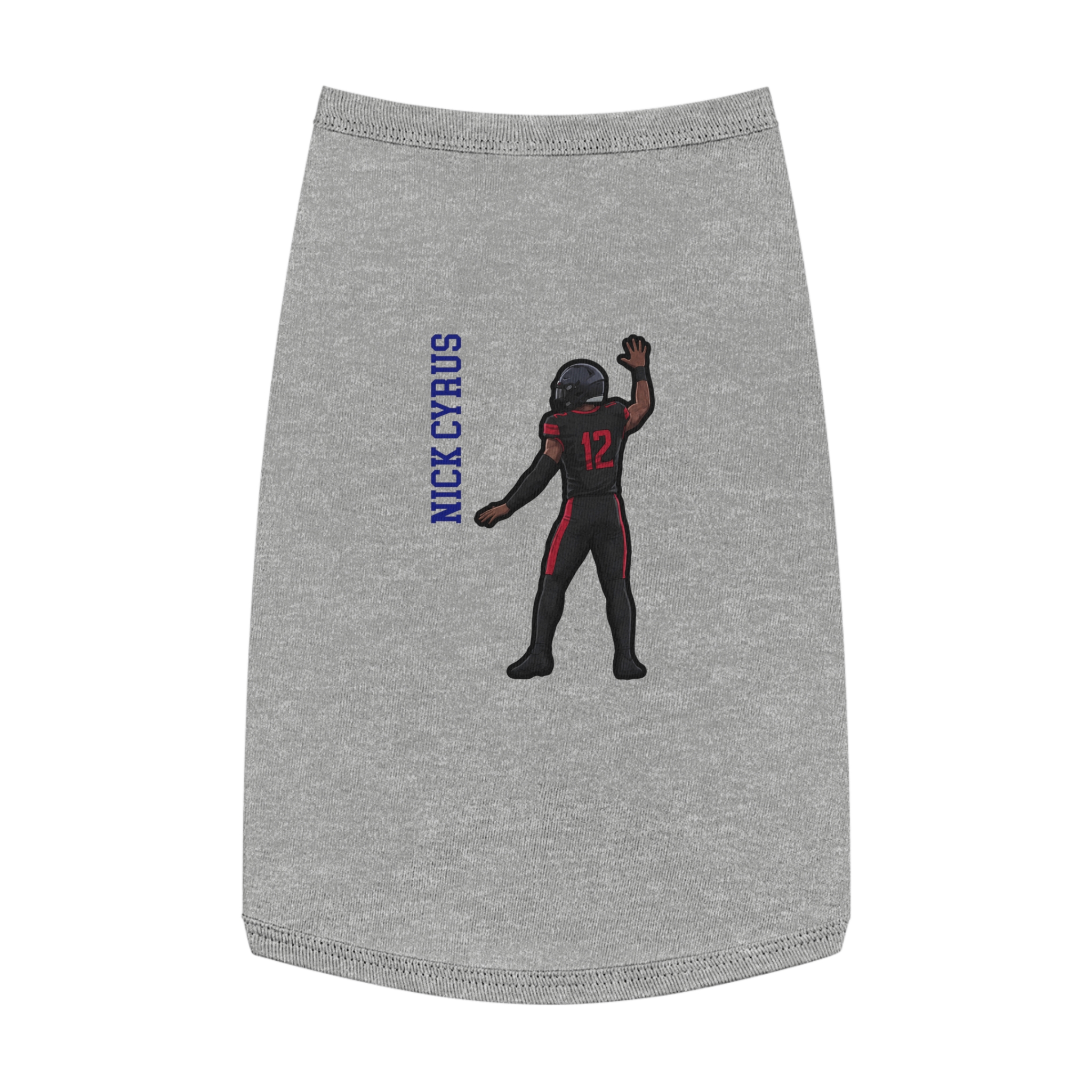 Pet Tank Top — character_name_vertical in White