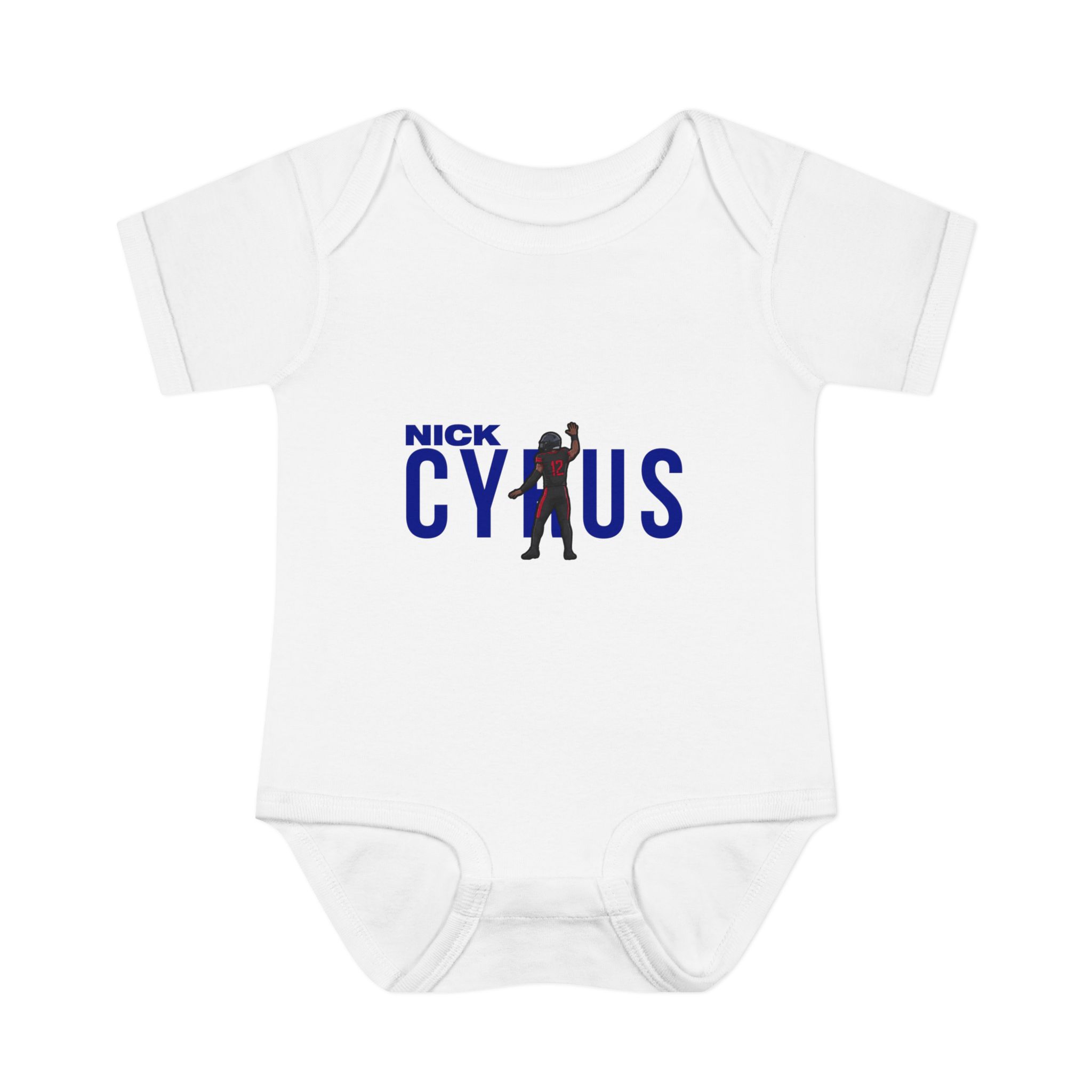 Baby Onesie — character_player_name in White