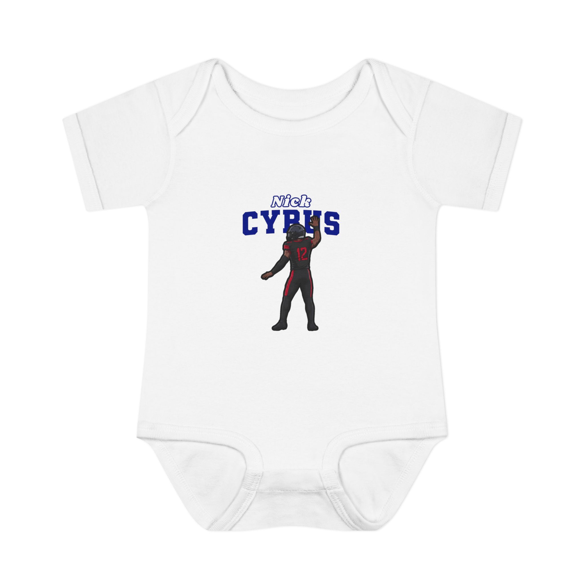 Baby Onesie — character_name_arch in White