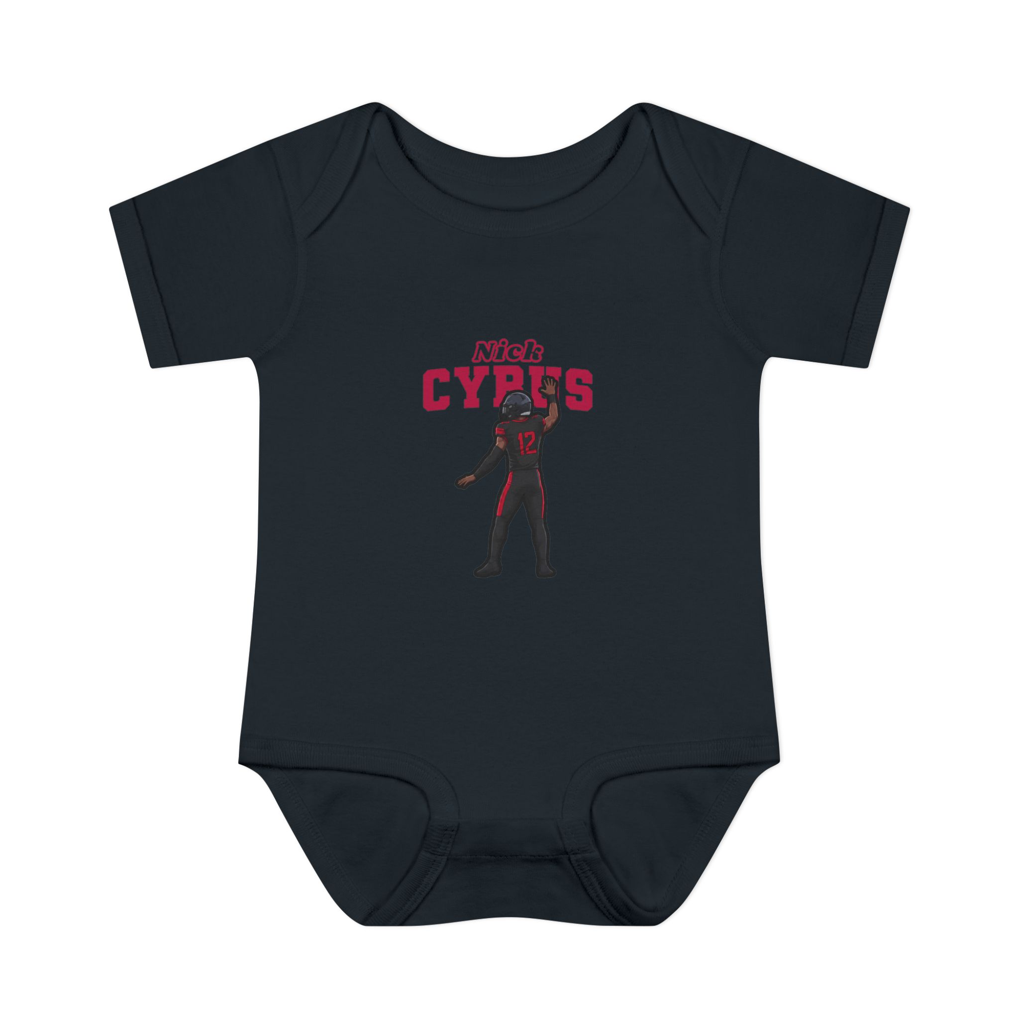 Baby Onesie — character_name_arch in Black